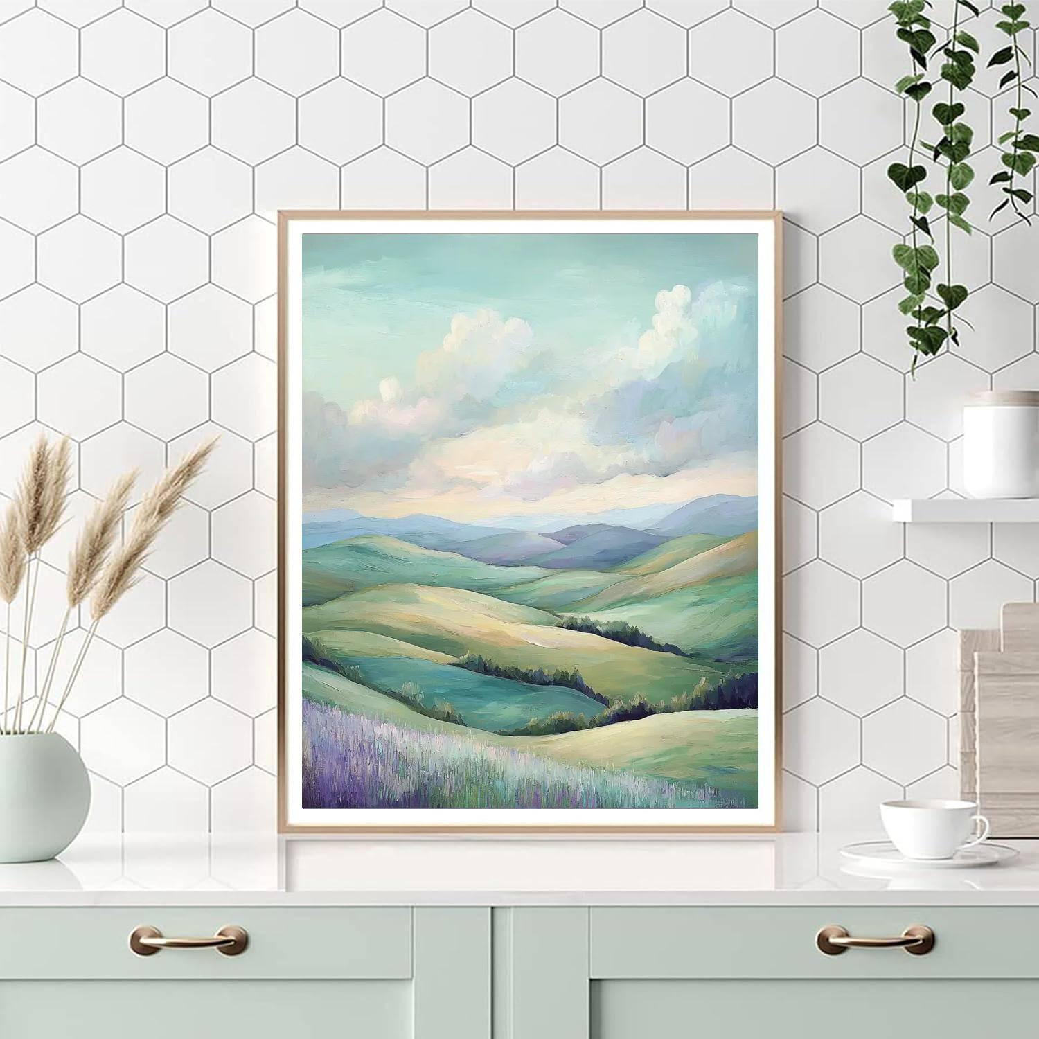 Paul Cézanne Inspired Ethereal Horizon  Painting By Numbers Kit