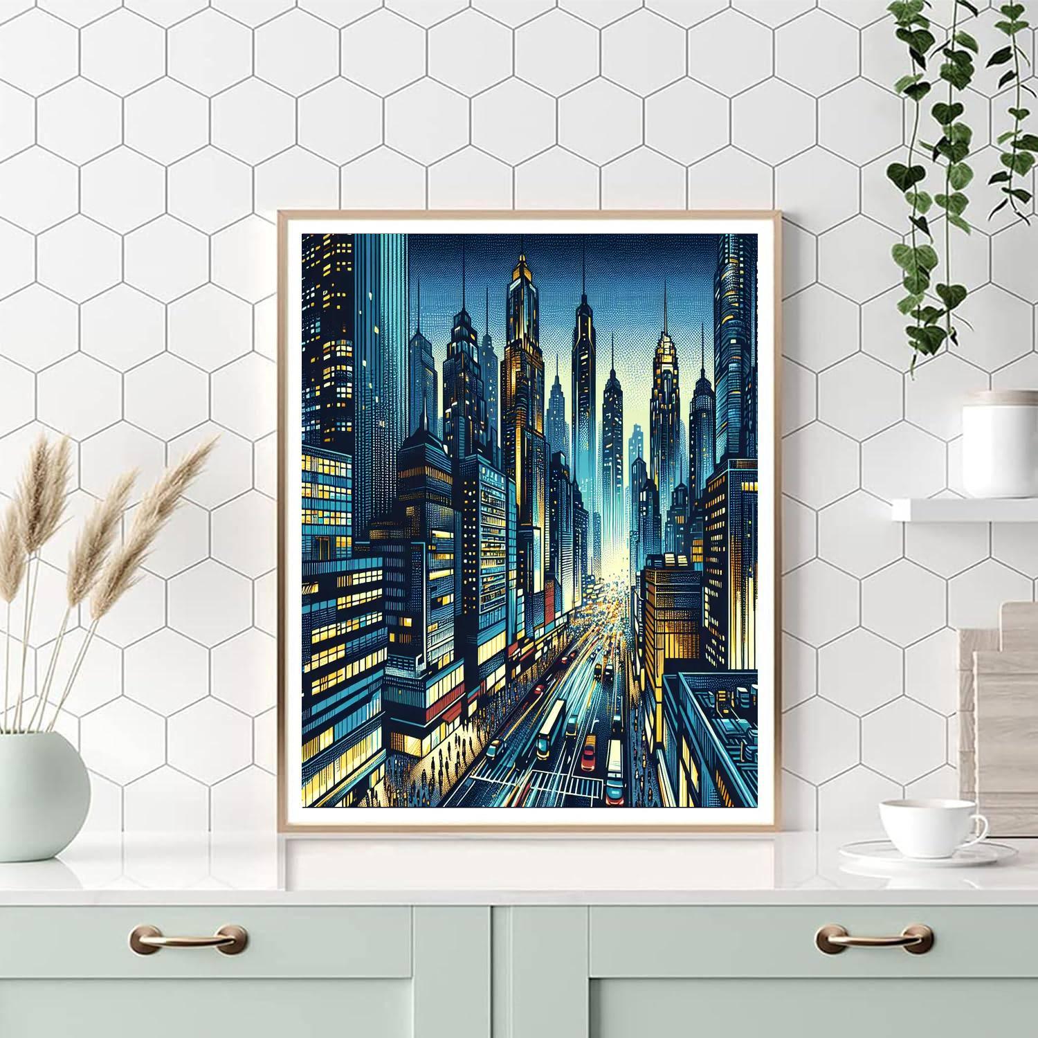 New York's Urban Energy DIY Paint By Numbers