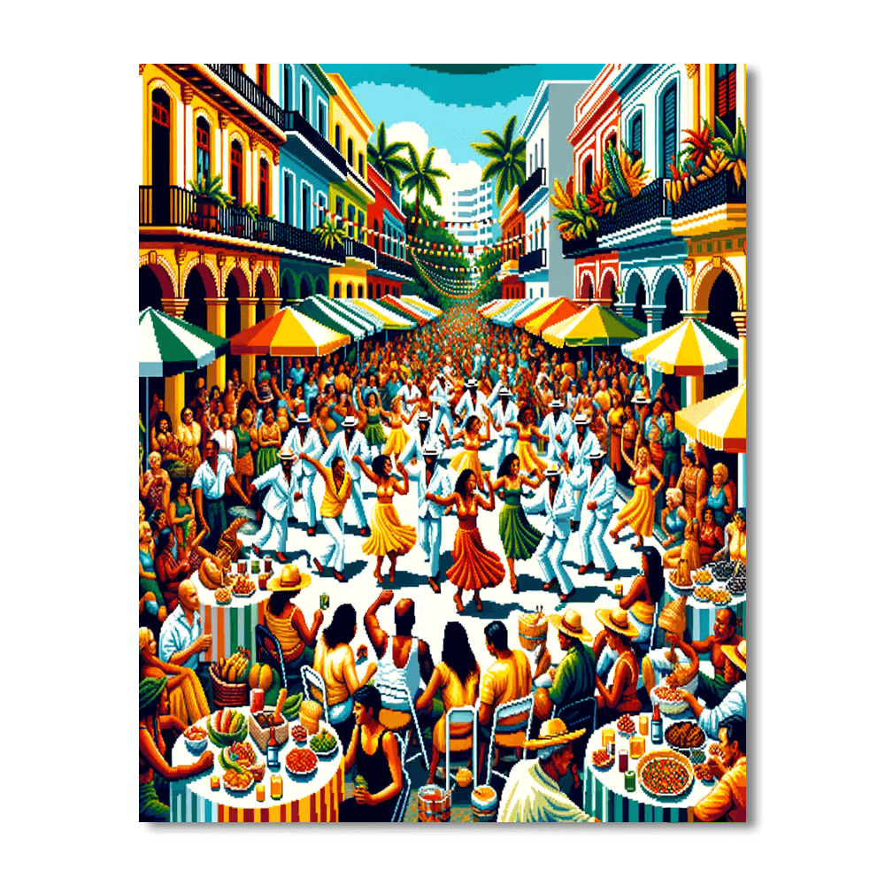 Calle Ocho Festival - Usa Number Painting