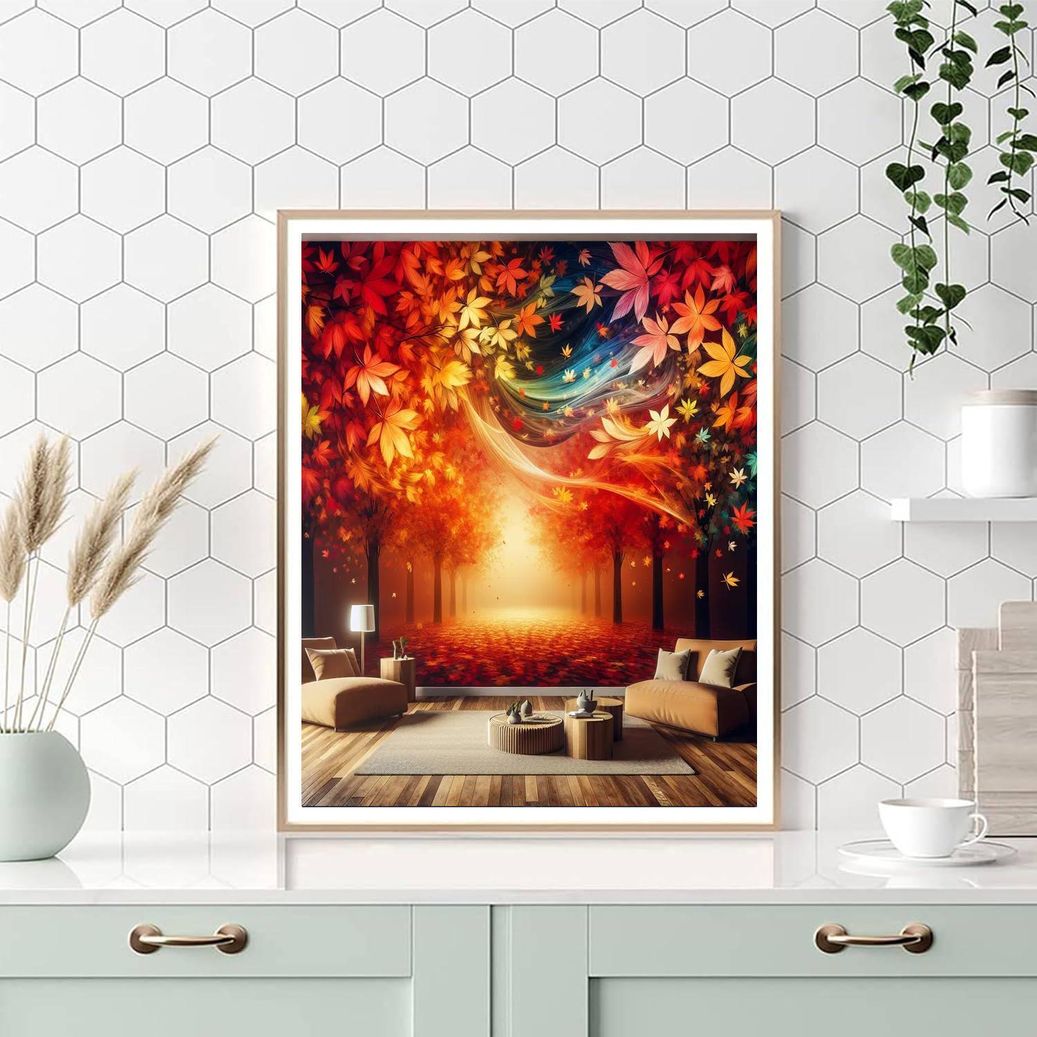 Crisp Autumn Leaves Paint By Number