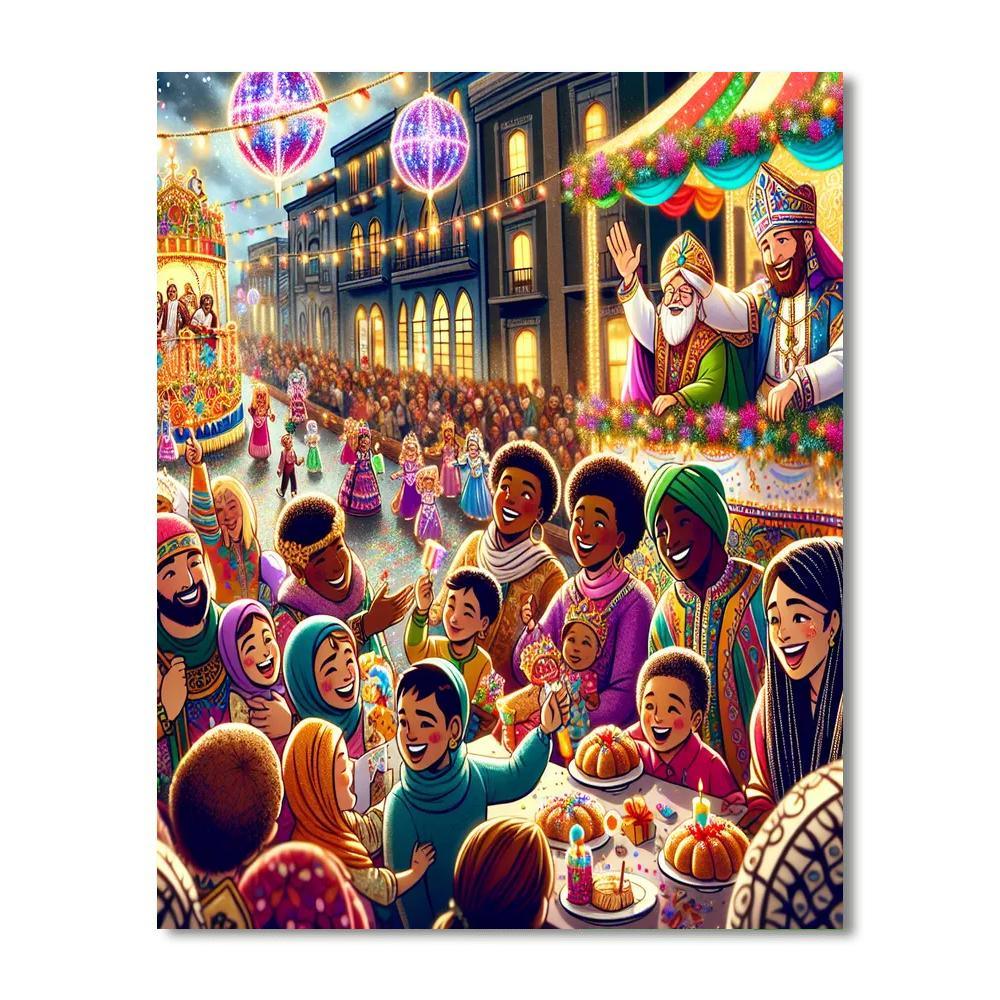 Día De Los Reyes Magos Paint By Numbers Art