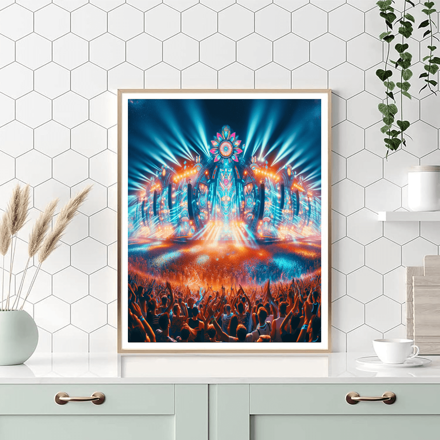 Tomorrowland Number Painting