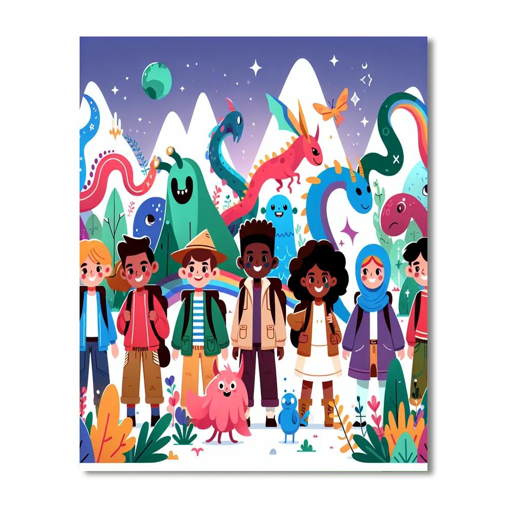 Mystical Creature Expedition Painting Number Kit