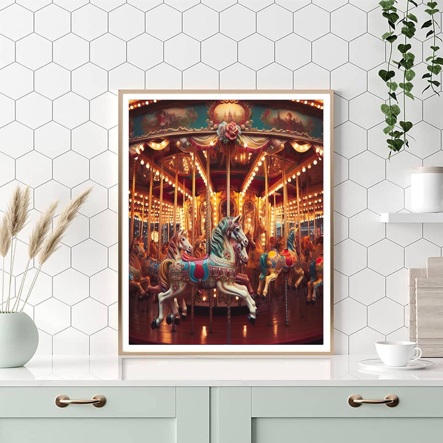 Carnival Carousel Delight Paint By Number