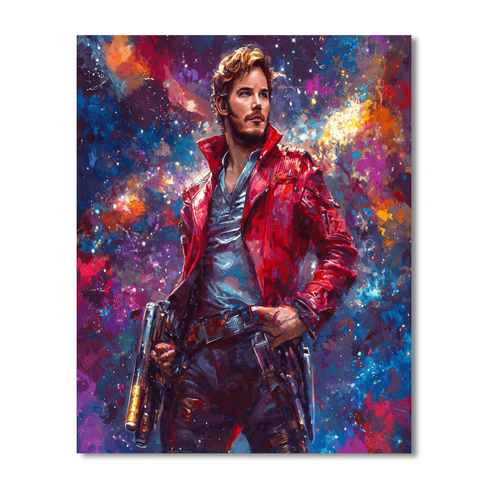 Chris Pratt: The Galactic Charm Of Star-lord Paint By Numbers Kits