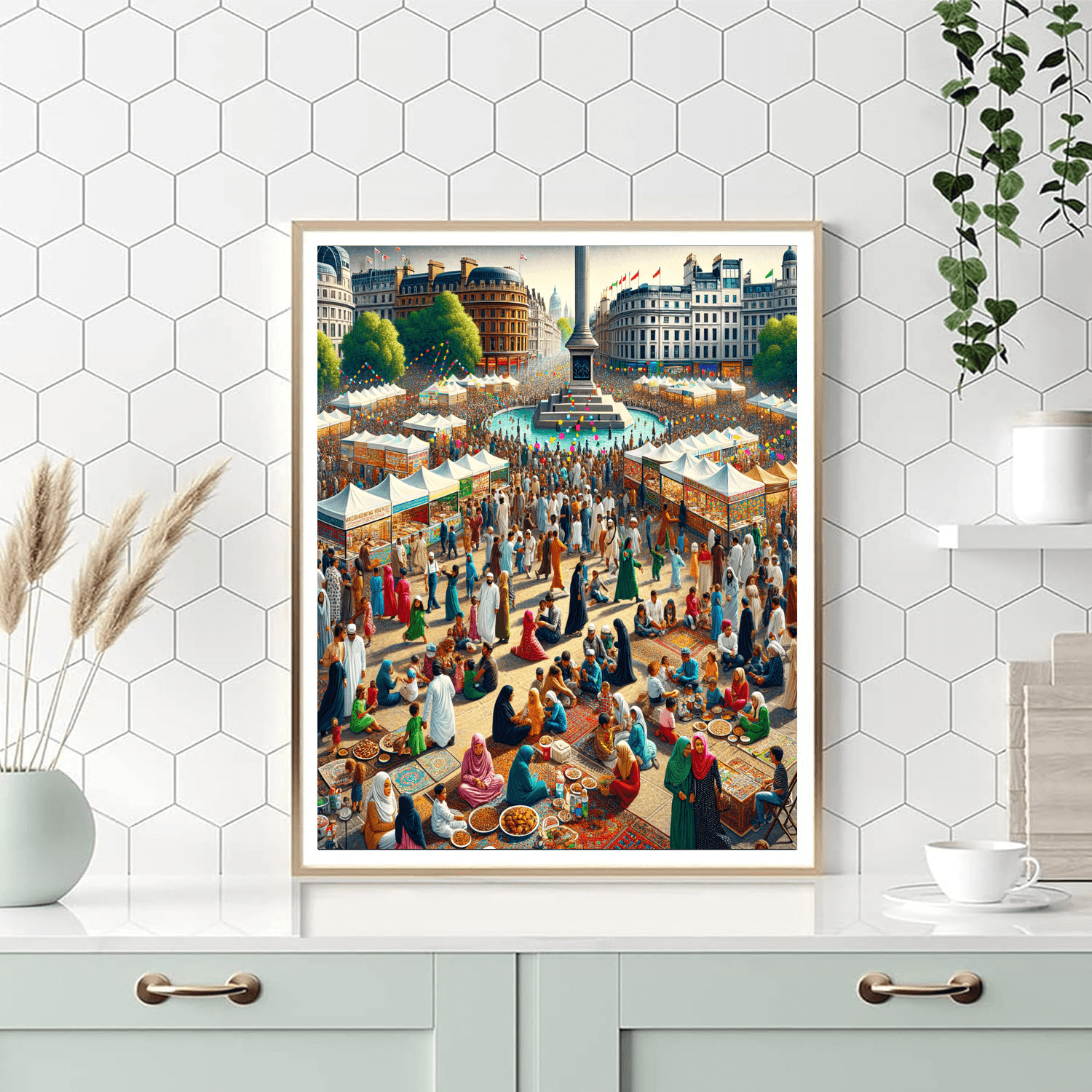 Eid Al-fitr Celebration - London, Uk Painting By Numbers Kit