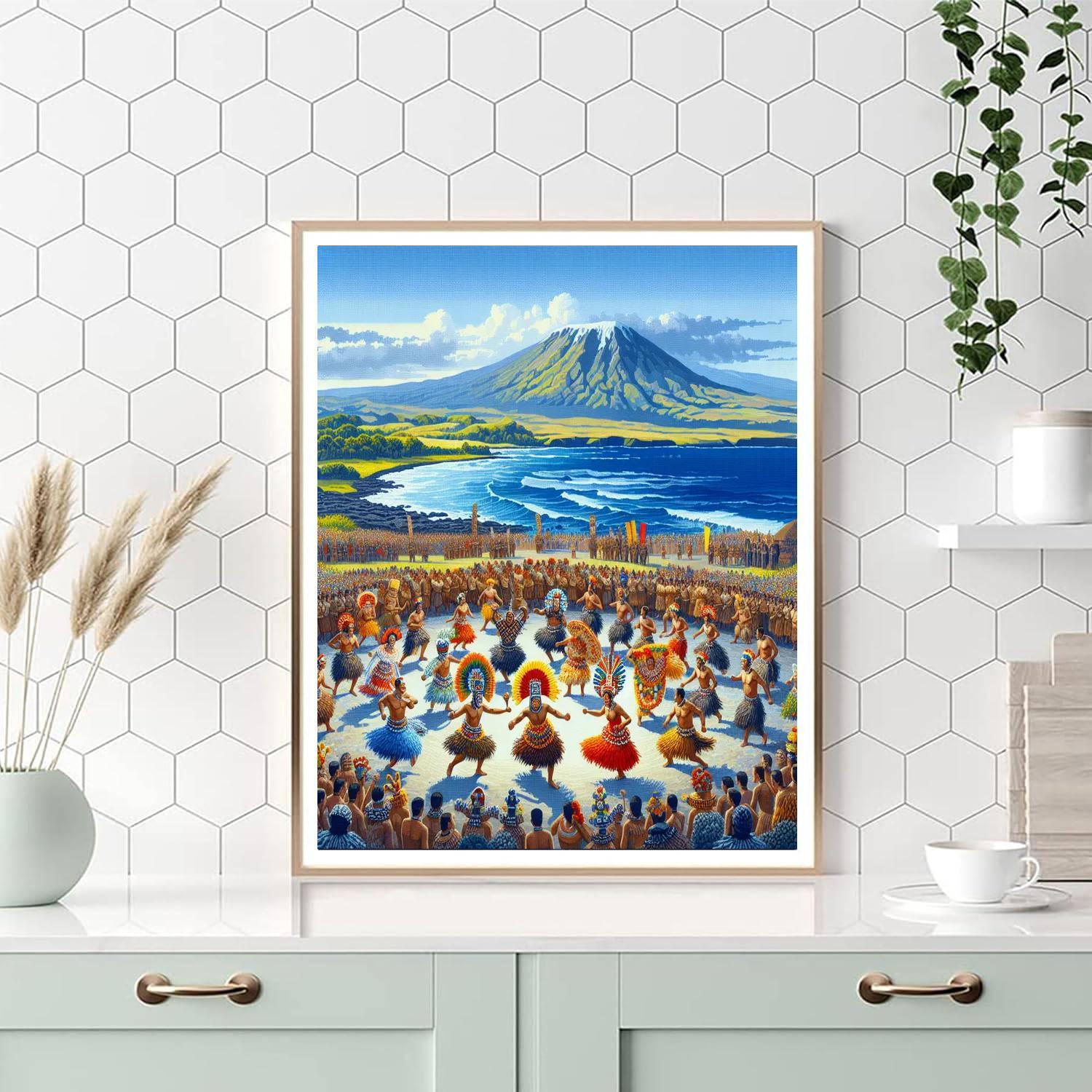 Rapa Nui Tapati Festival - Easter Island Paint By Numbers Kits