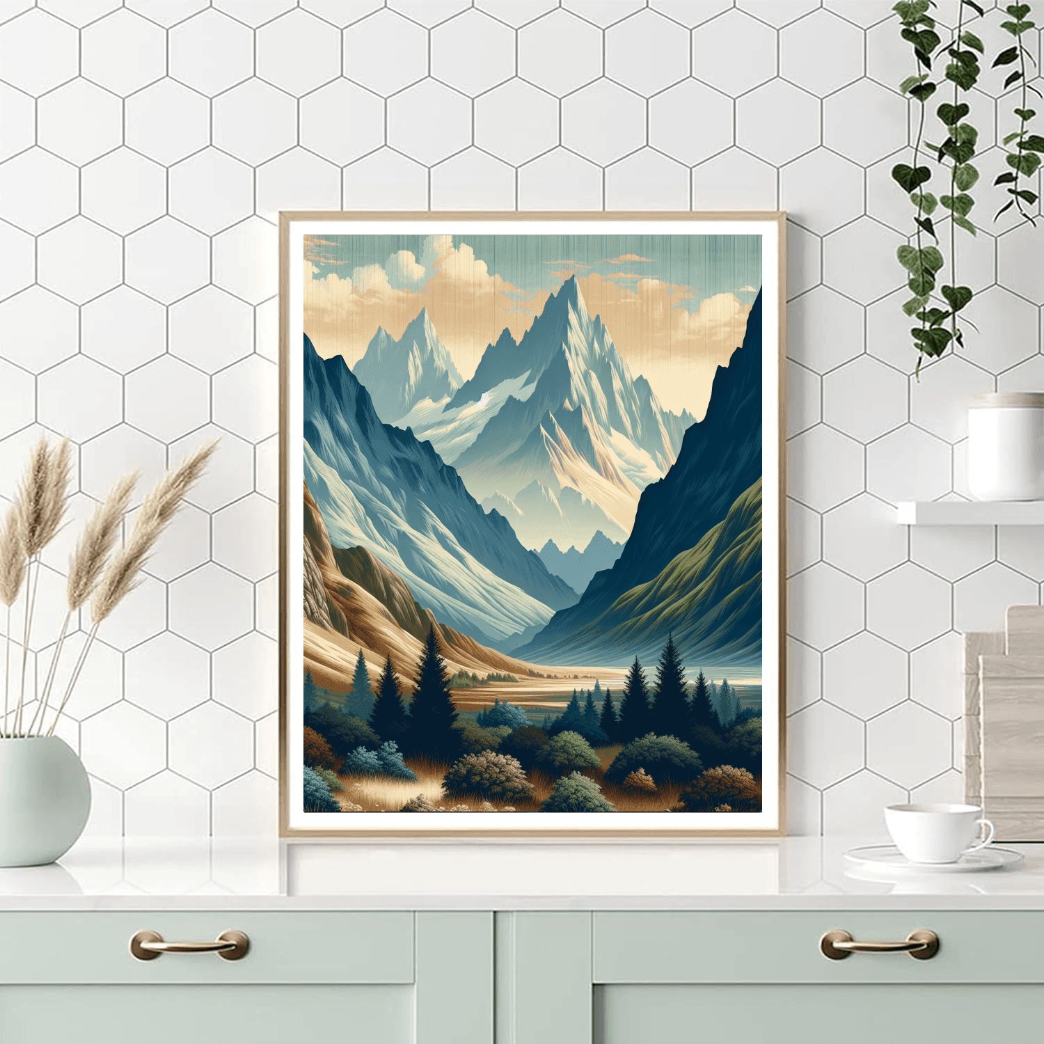 Mountain Serenity Retreat Paint By Number