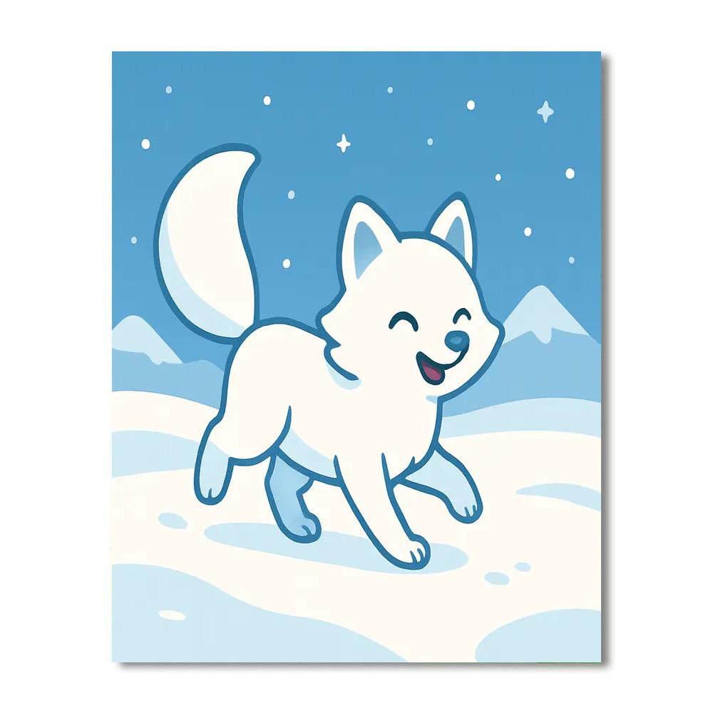 Arctic Fox Winter Wonder Paint By Number