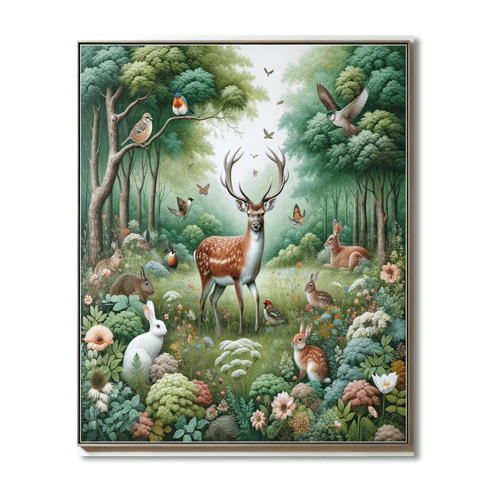 Charming Wildlife Refuge Painting Number Kit