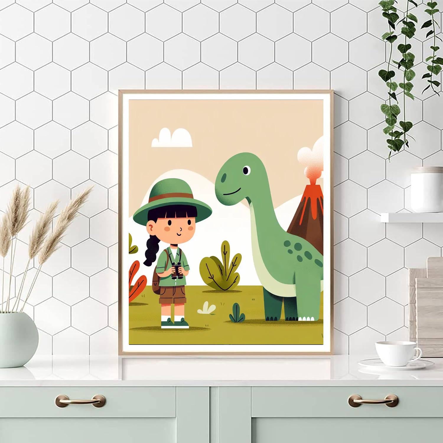 Dinosaur Explorer's World DIY Paint By Numbers