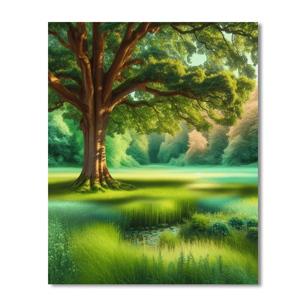 Majestic Tree Haven Painting Number Kit