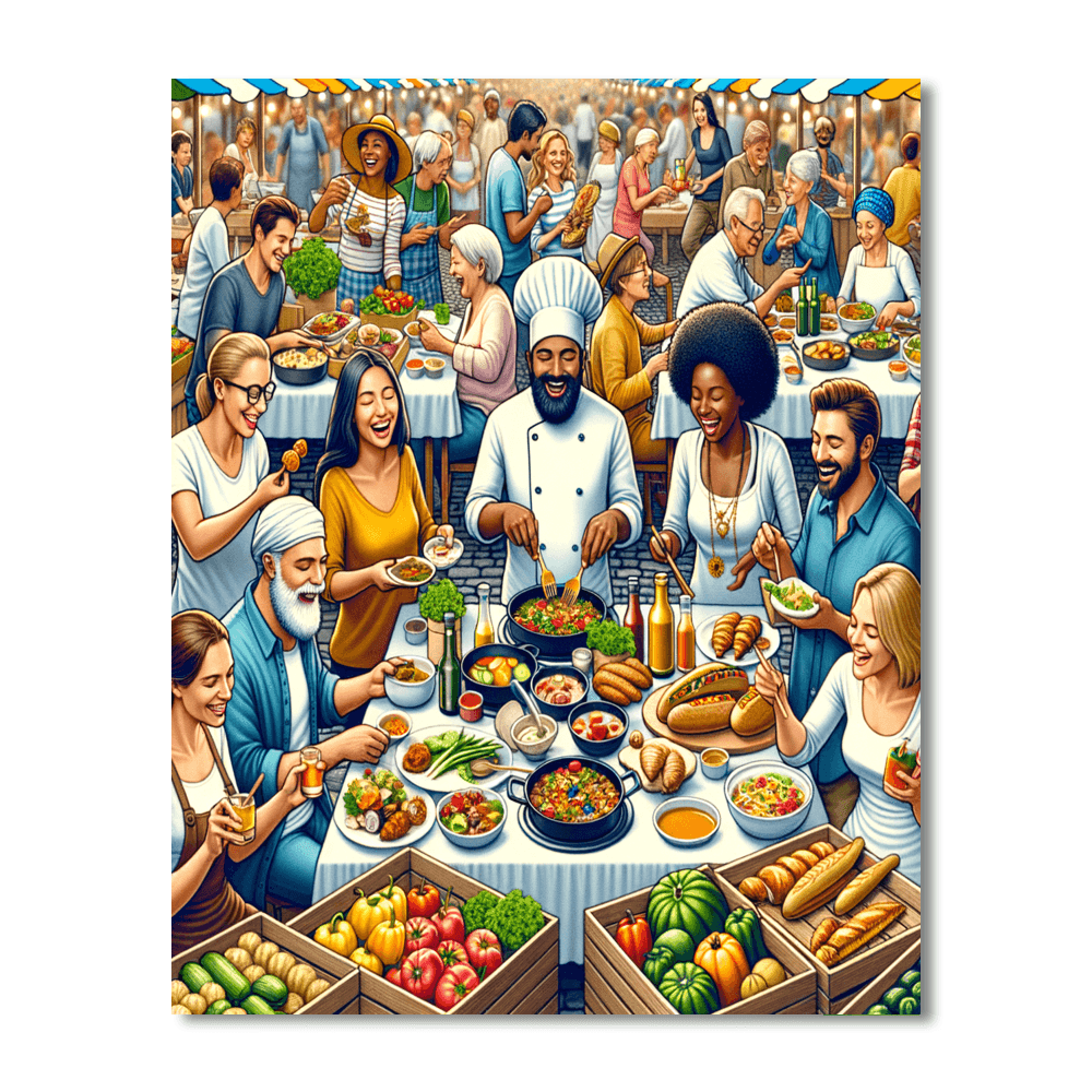 Fête De La Gastronomie Number Painting