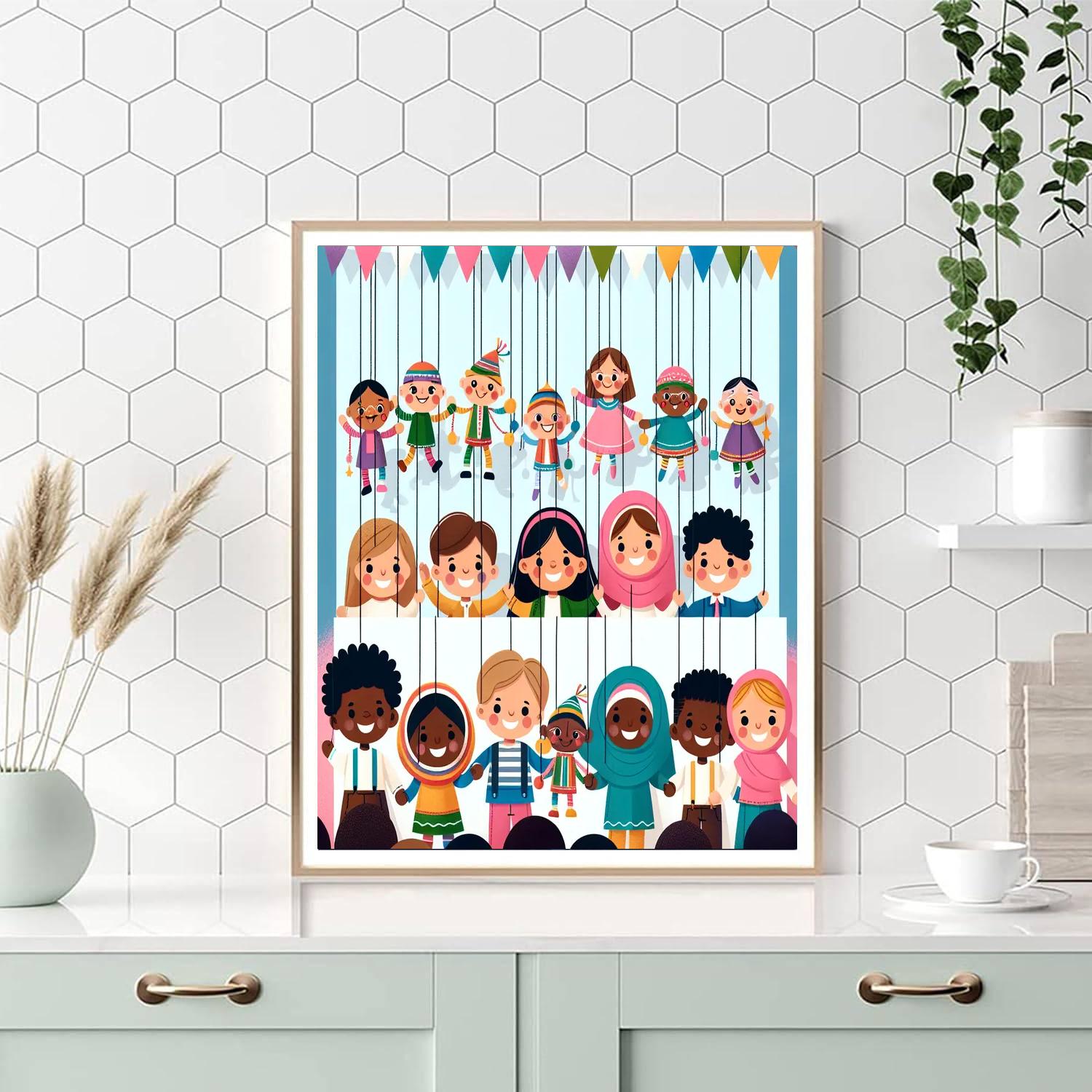 Petite Puppet Parade Paint By Color
