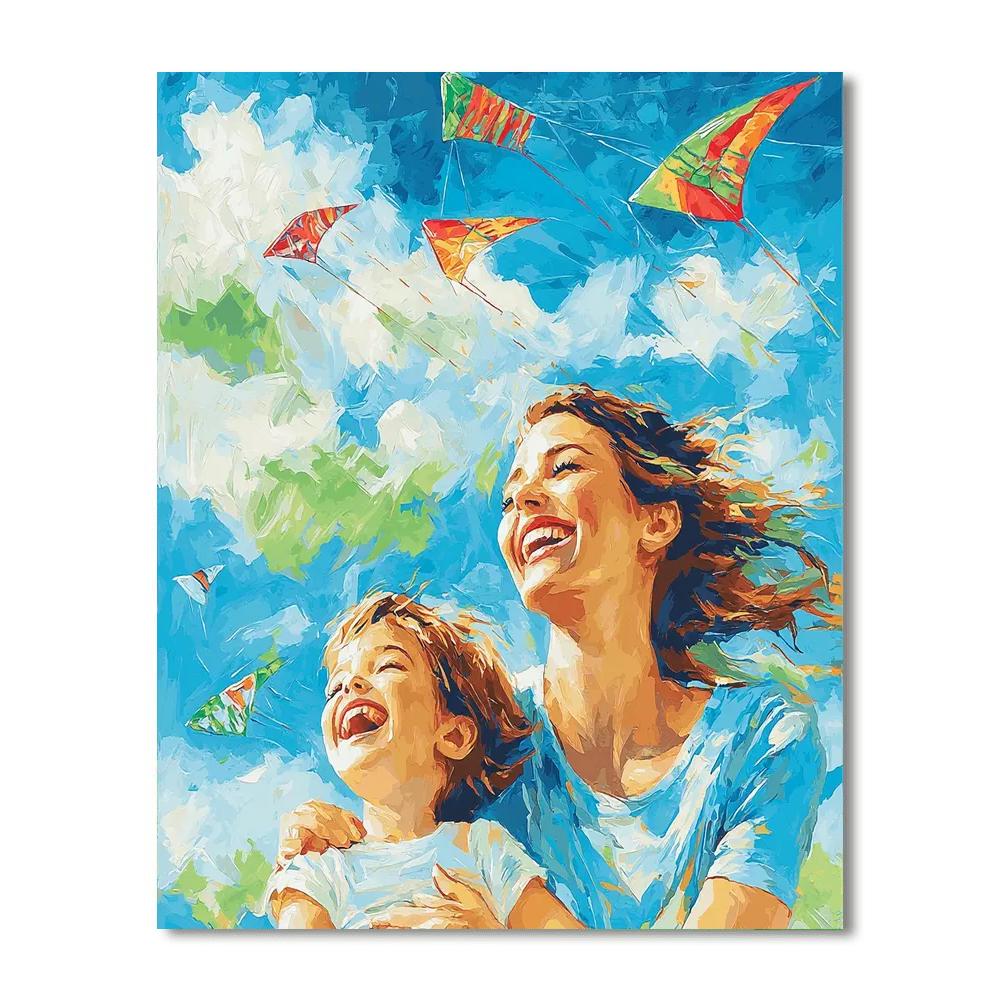 Kite Flying Day Paint By Number