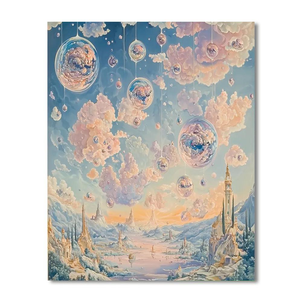 Salvador Dali Inspired Dreamscape Skies  Paint By Numbers