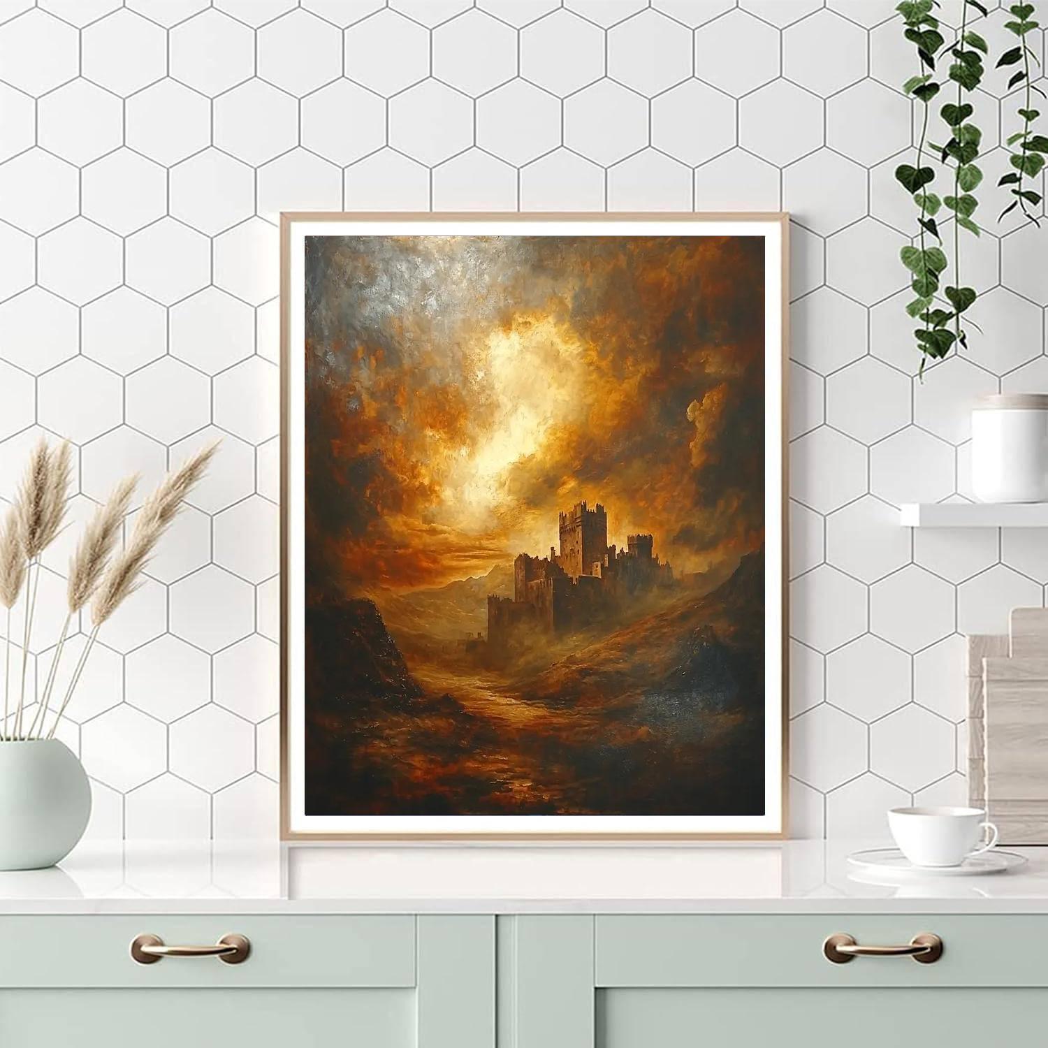 J.M.W. Turner Inspired Timeworn Stories  DIY Paint By Numbers