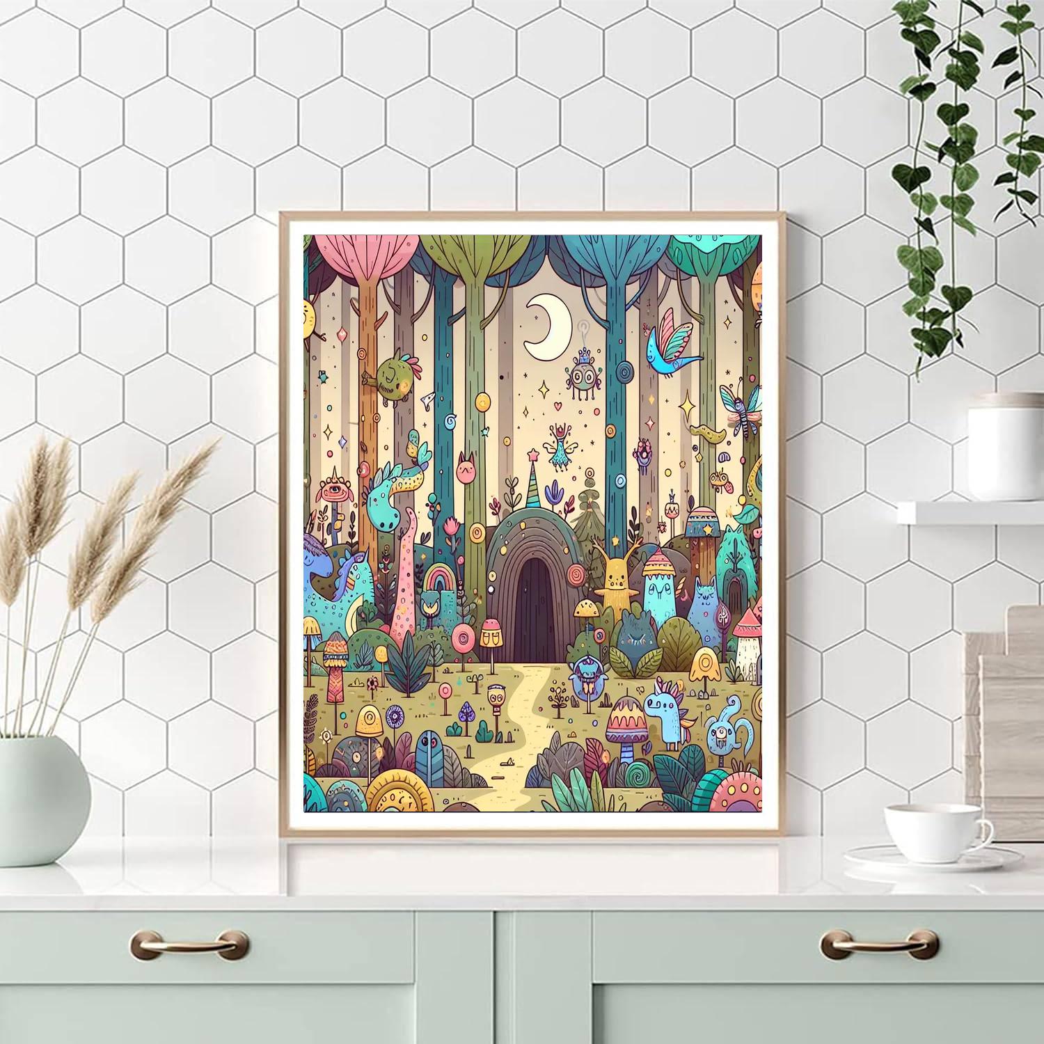Fantasy Woods Paint By Numbers Art