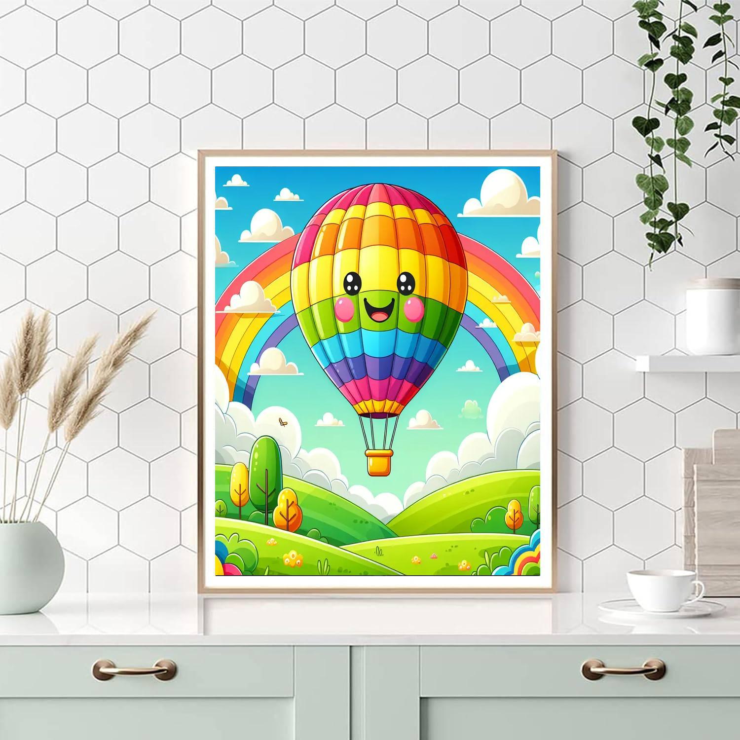 Gigantic Balloon Ride Paint By Numbers Art