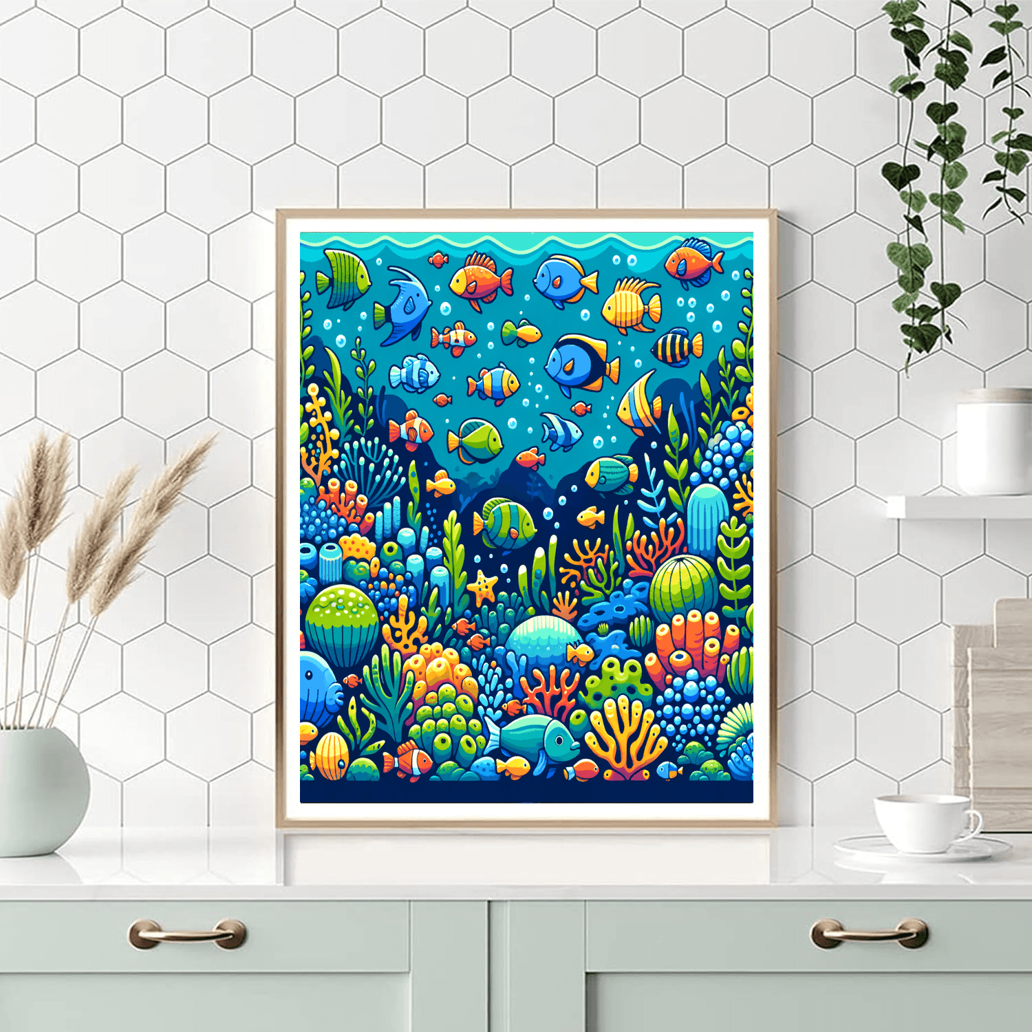 Charming Oceanic Adventure Paint By Numbers Art