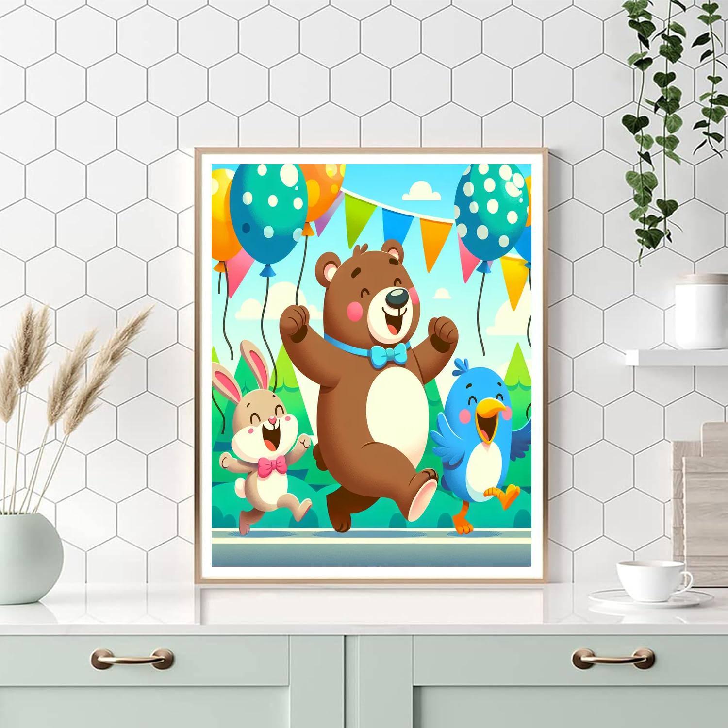 Animal Friends Parade Paint By Number