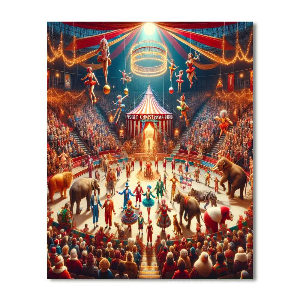 World Christmas Circus - Amsterdam, Netherlands Numbered Painting Kits