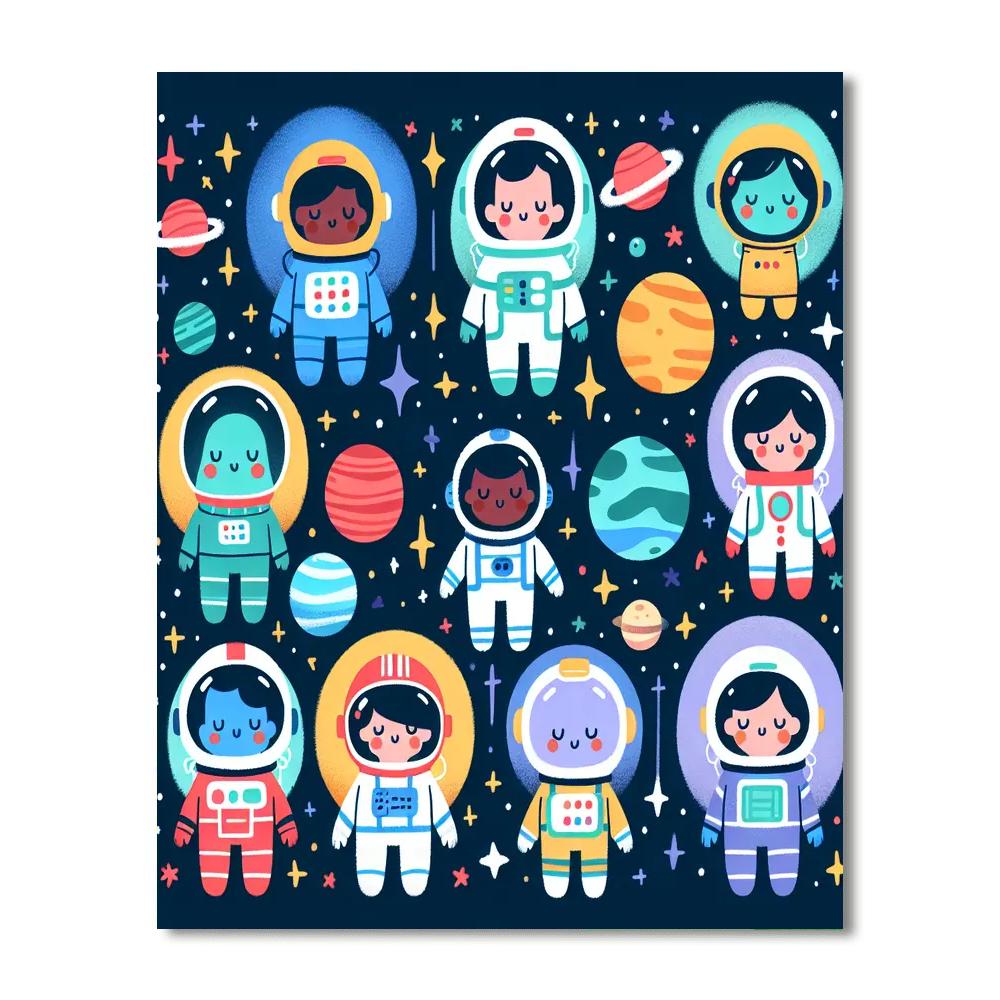 Galactic Explorer Odyssey Painting By Numbers Kit