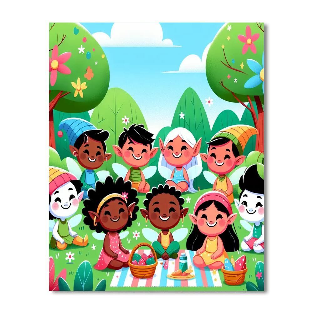Forest Pixies Picnic Numbered Painting Kits