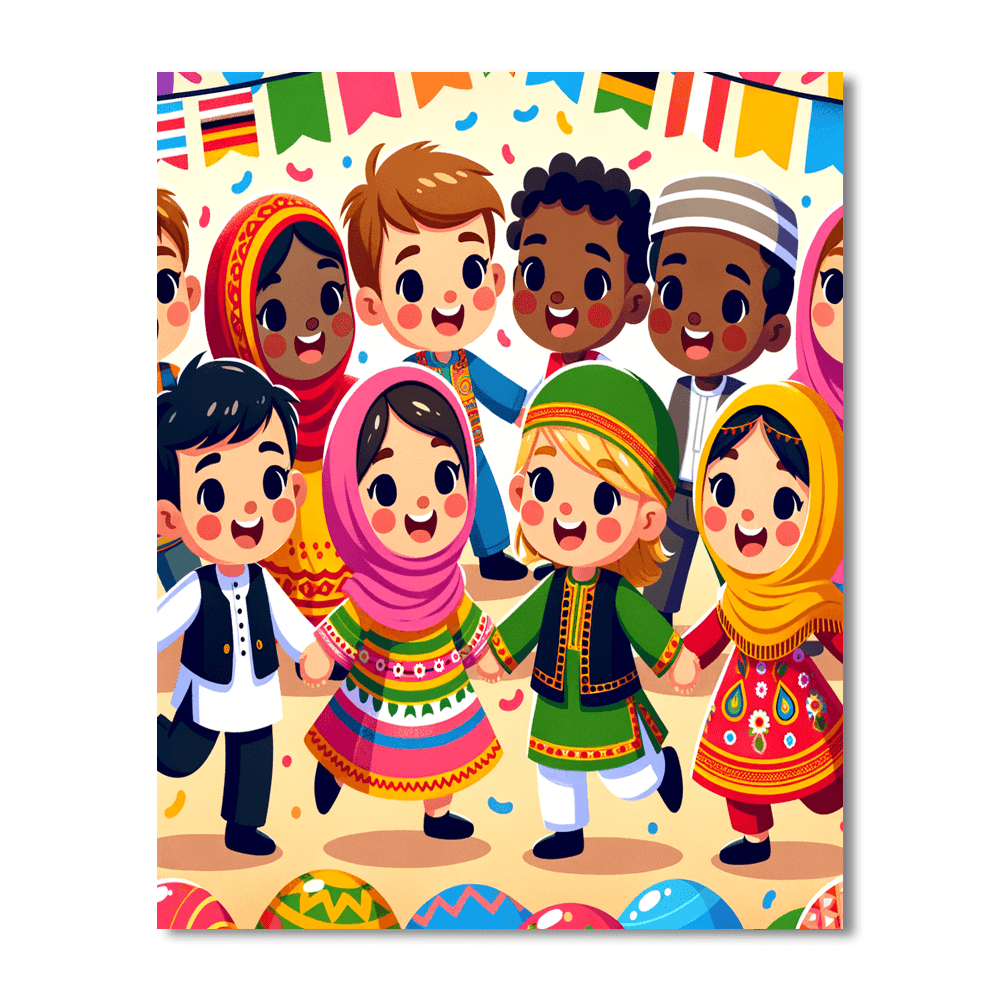 Dancing Around the World - DIY Painting By Numbers Kit – Artistry Rack