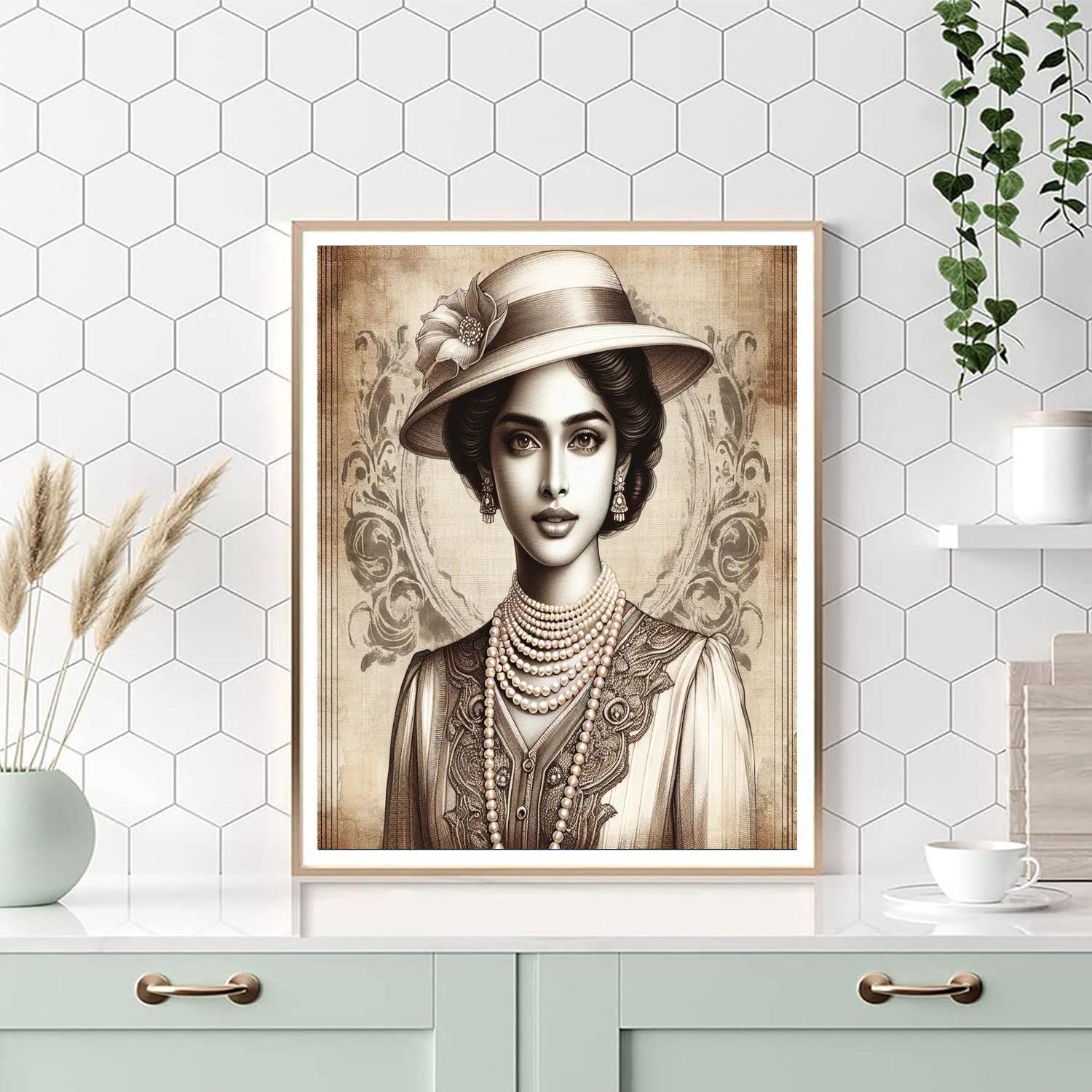 Retro Vintage Glamour Paint By Color