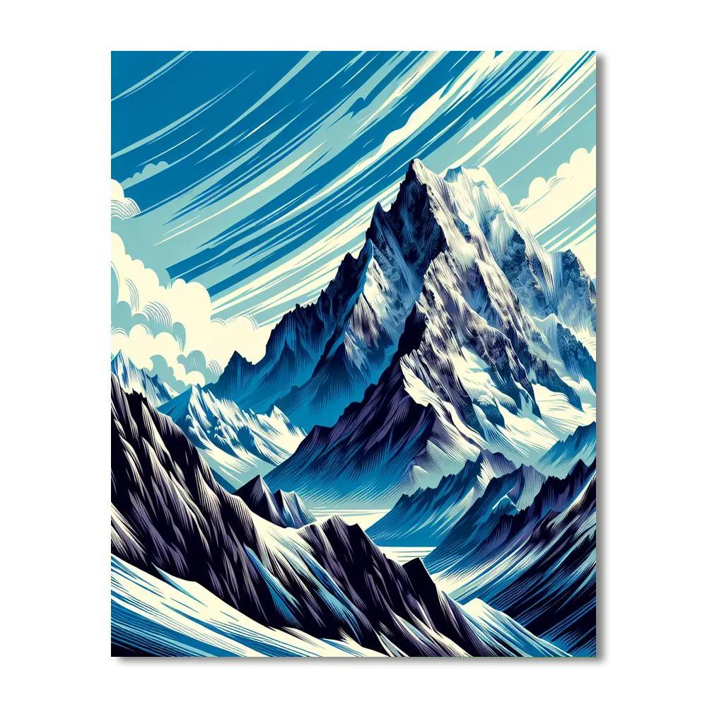 Adventurous Mountain Ascent DIY Paint By Numbers