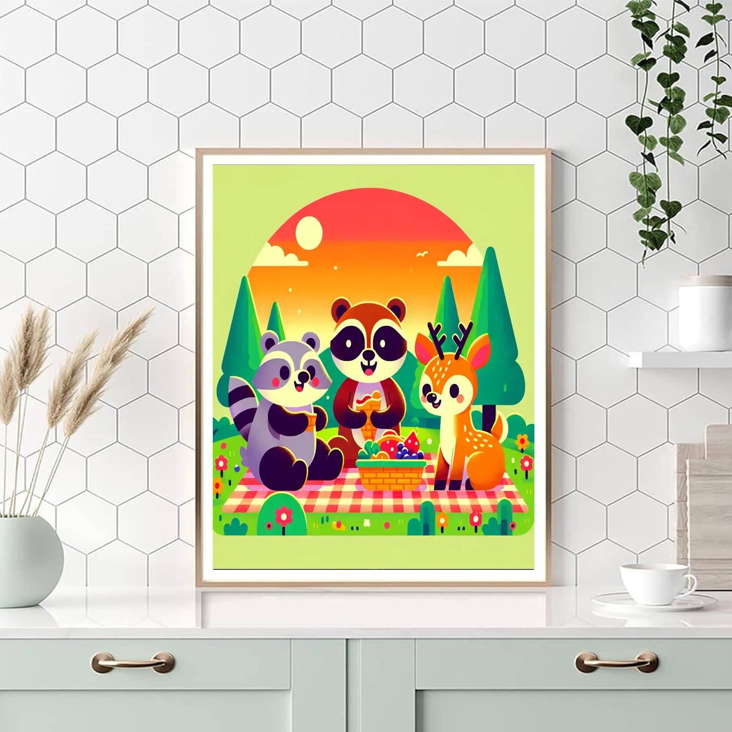 Wacky Wildlife Painting Number Kit