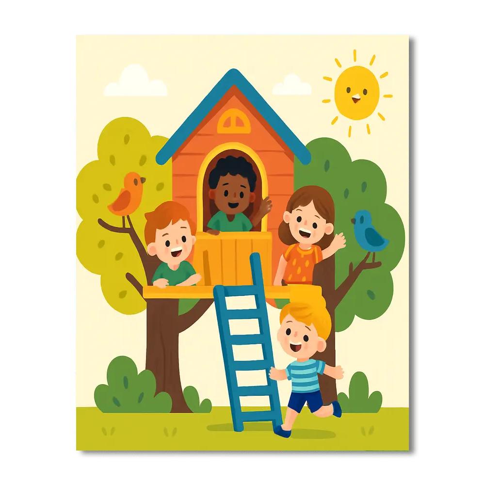 Adventures In A Treehouse Paint By Number