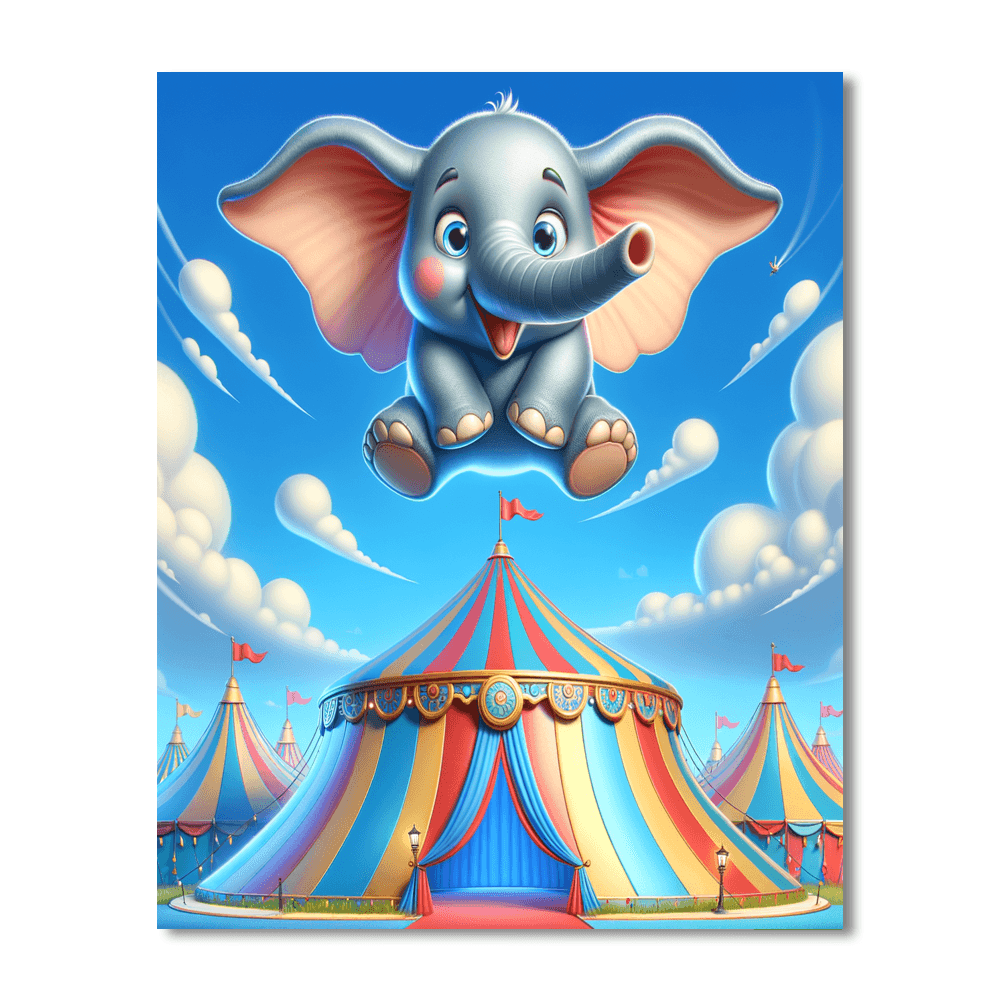 Dumbo's Delight Number Painting