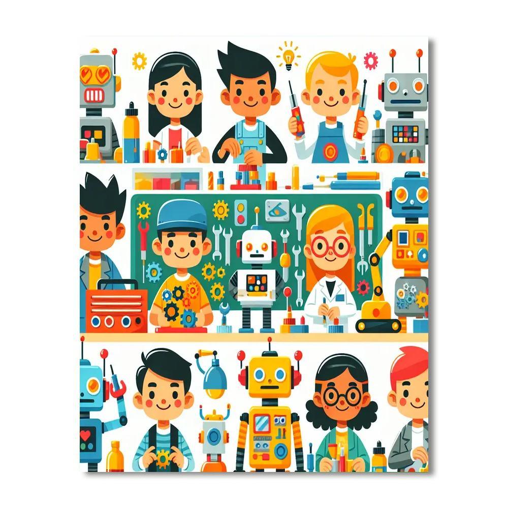 Robot Inventor Zone Numbered Painting Kits
