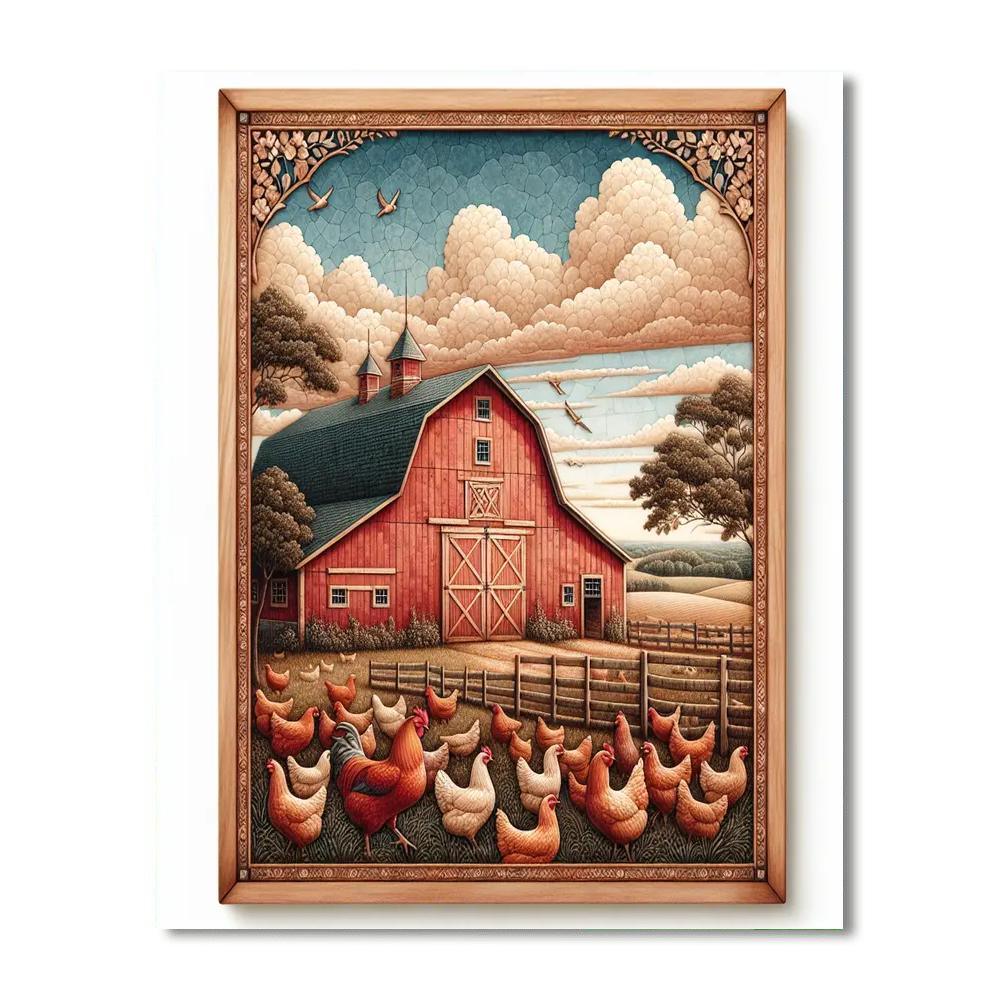 Nostalgic Farm Life Paint By Numbers Art