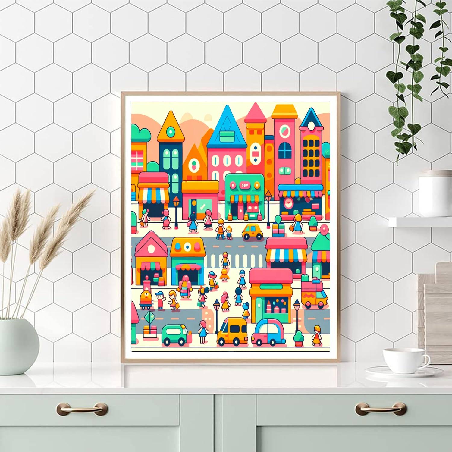 Tiny Town Adventure Number Painting