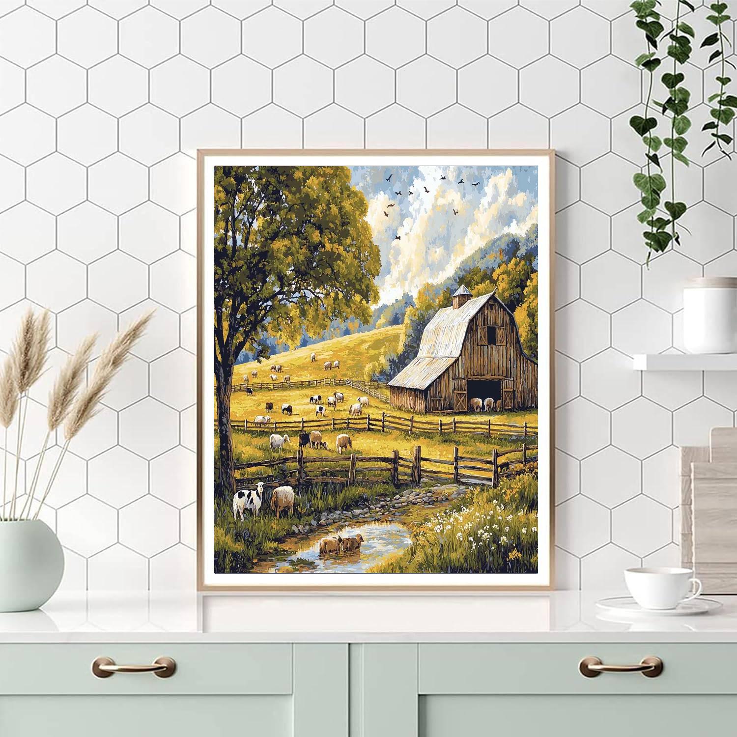 Winslow Homer Inspired Pastoral Farmyard Delight  Paint By Numbers