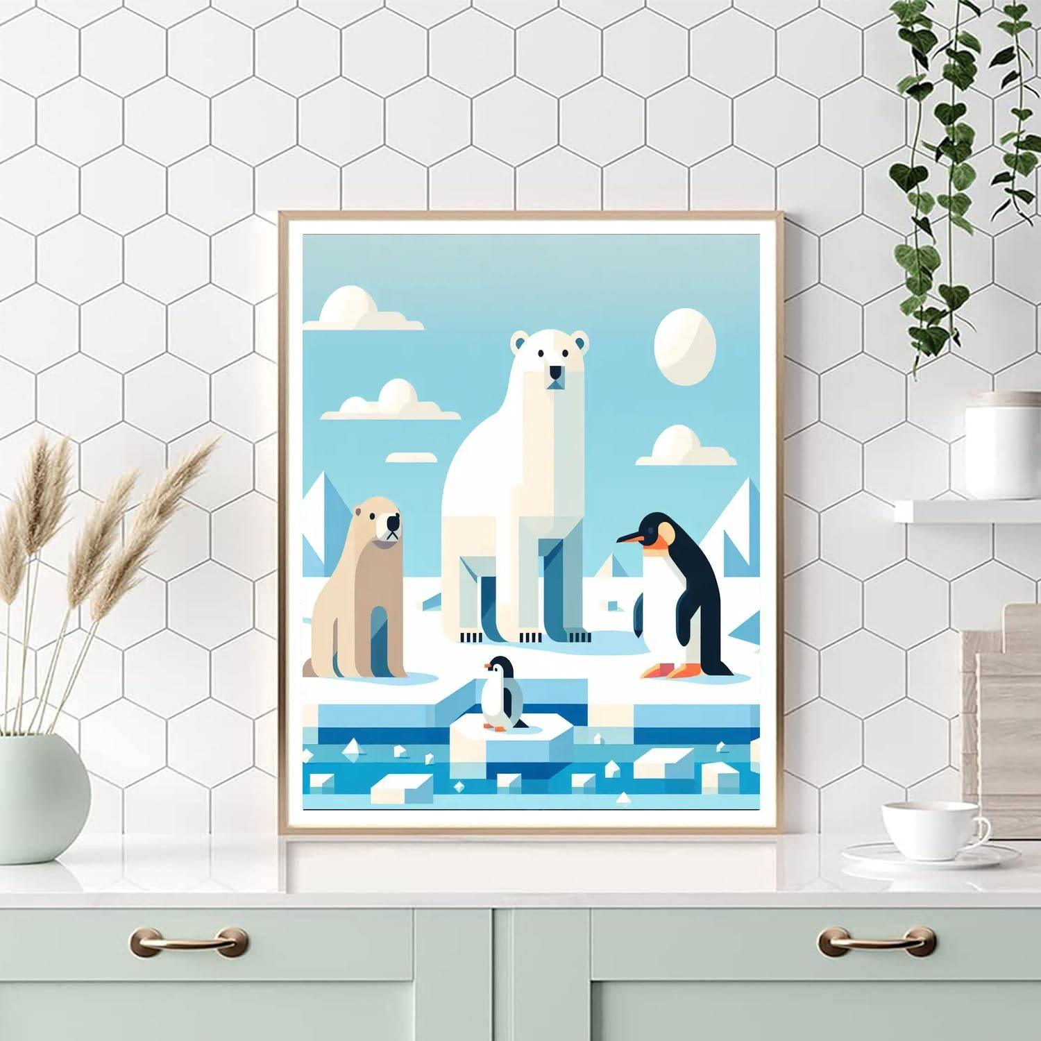 Arctic Animals Expedition Numbered Painting Kits