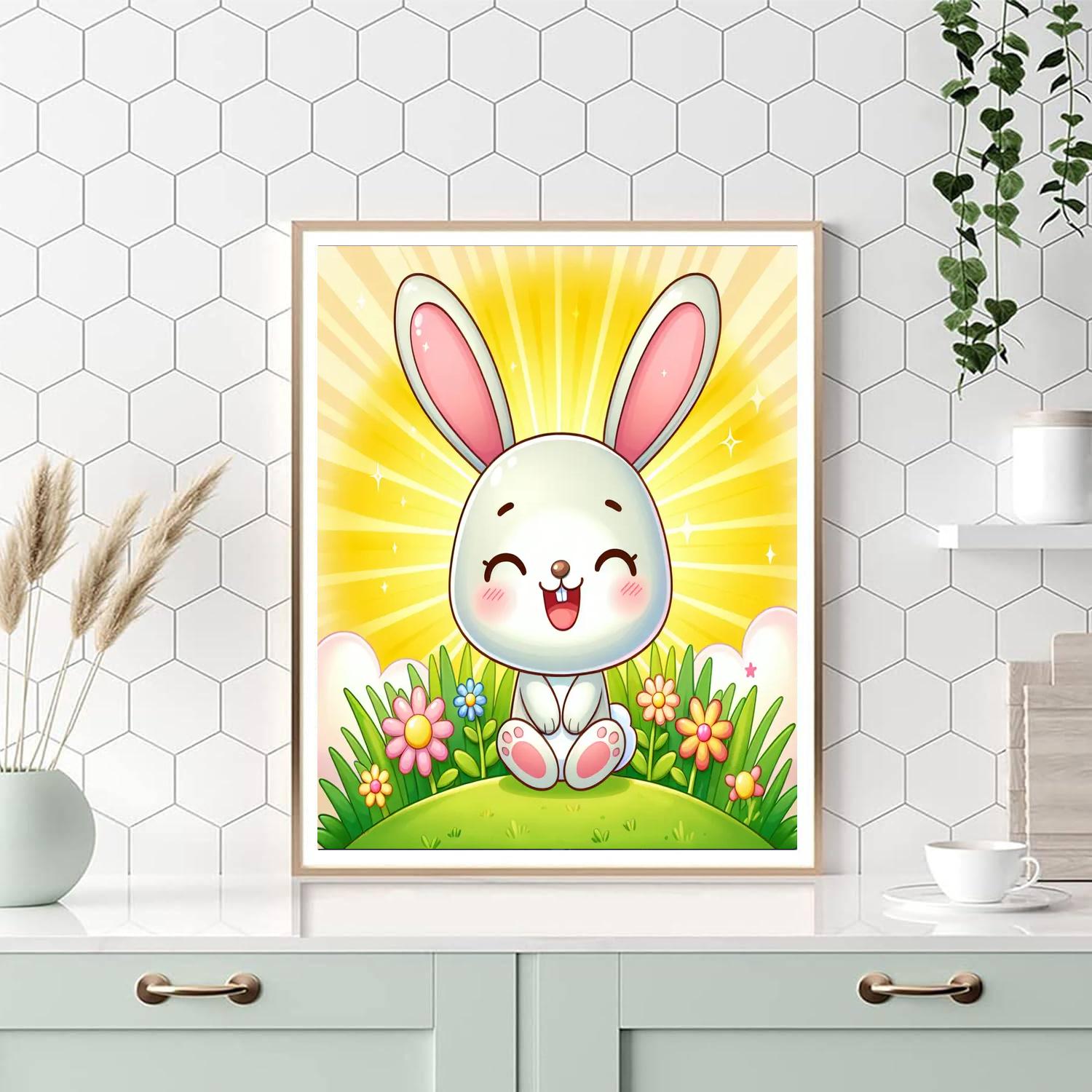 Cute Bunny Numbered Painting Kits