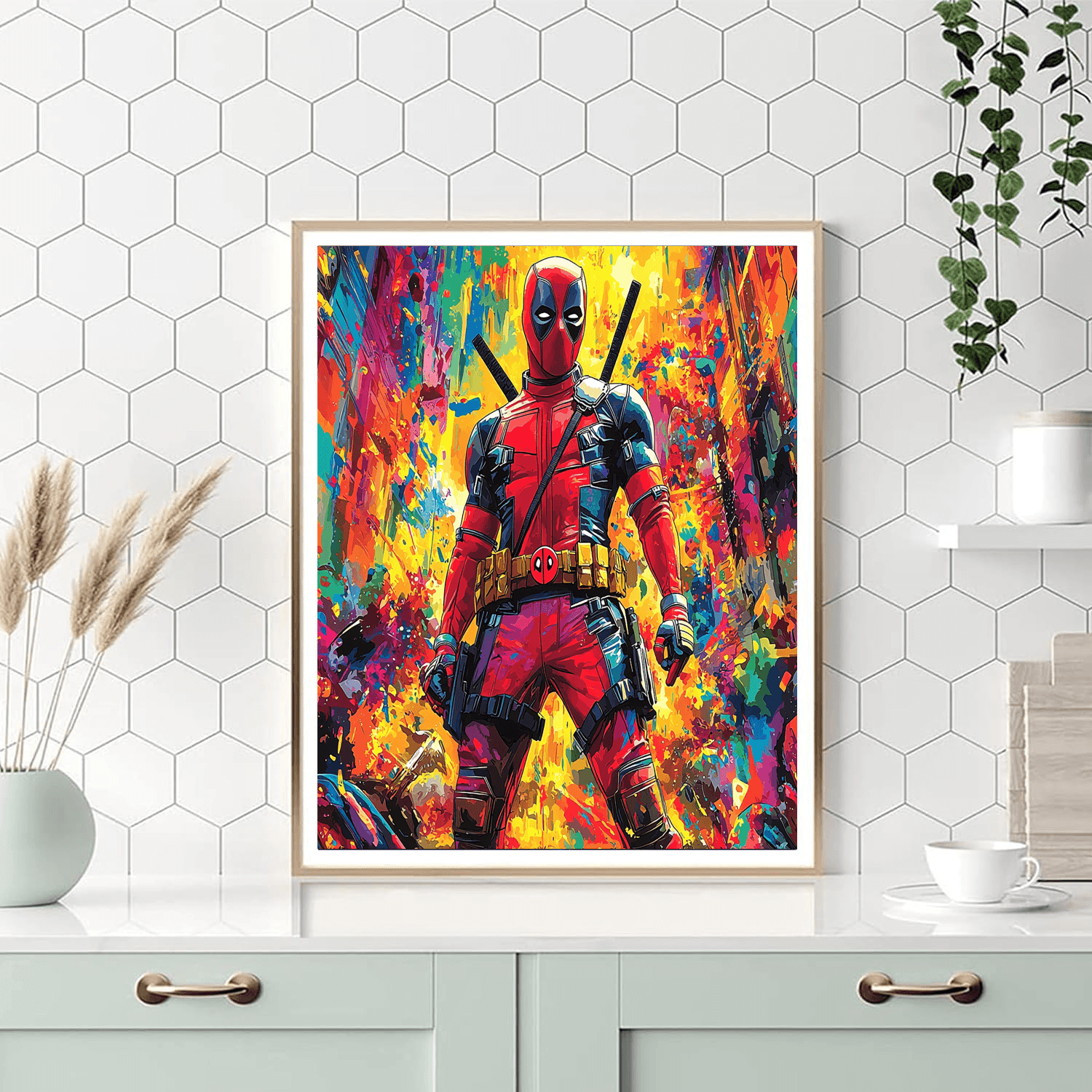 Ryan Reynolds: The Dashing Humor Of Deadpool Paint By Numbers