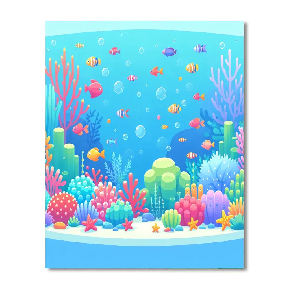 Underwater Garden Delight Paint By Numbers