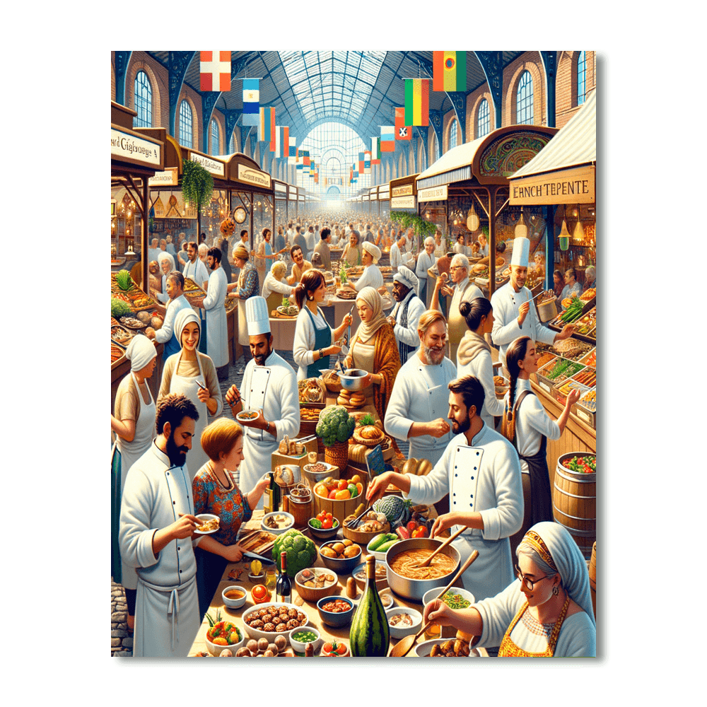 La Fête De La Gastronomie - France Number Painting