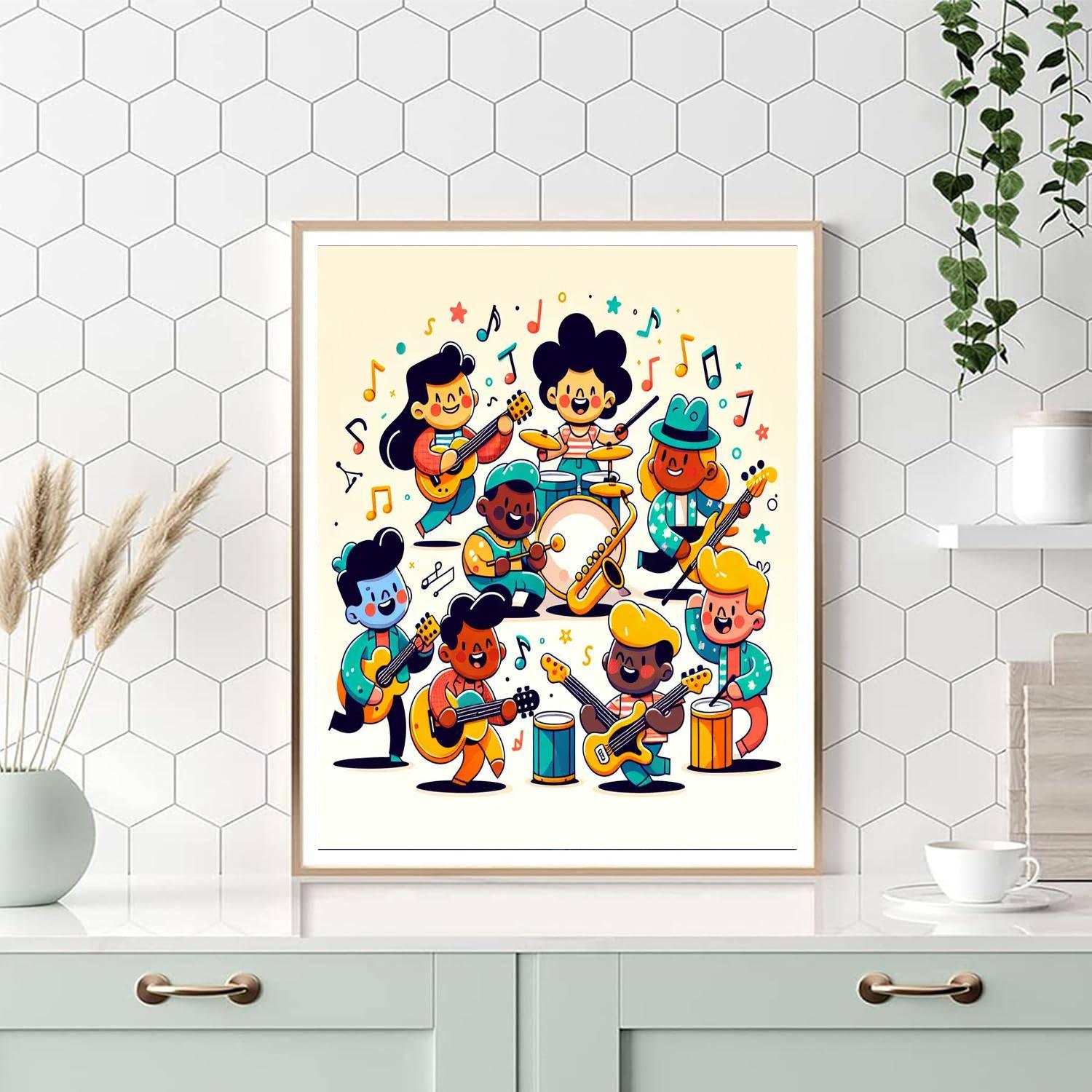 Fantastic Music Jam Numbered Painting Kits