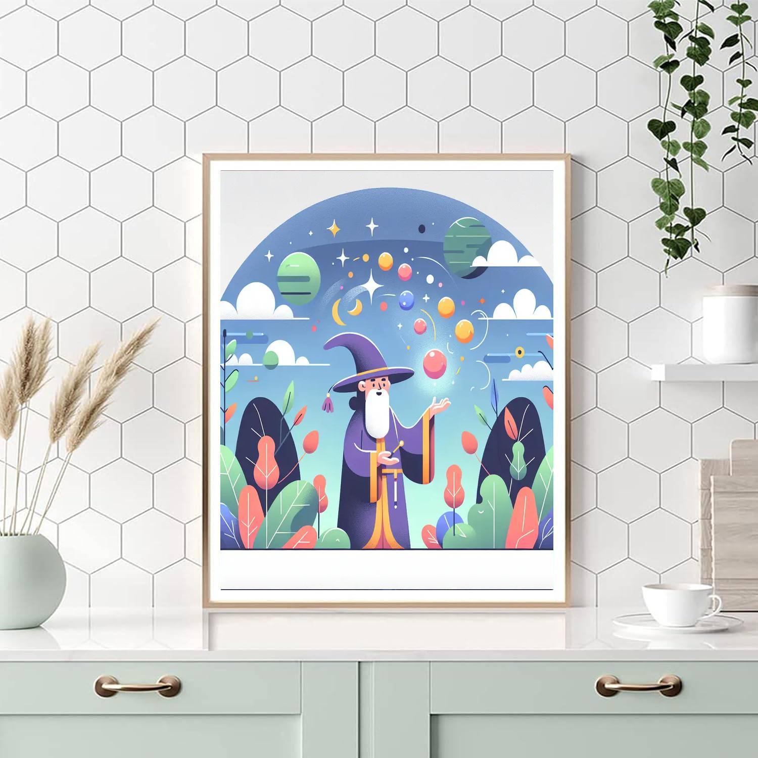 Whimsical Wizardry DIY Paint By Numbers