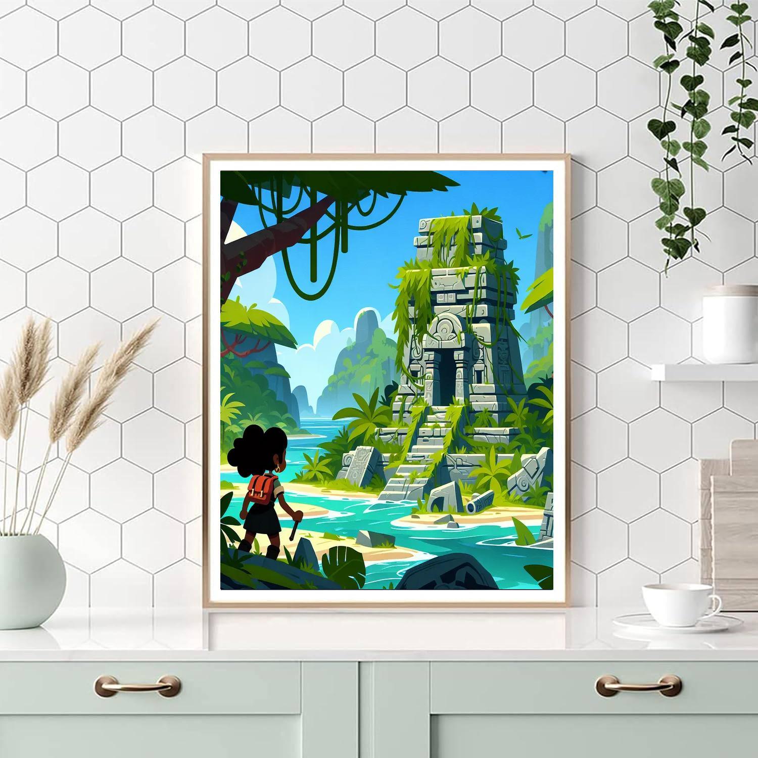 Mystery Island Expedition Painting Number Kit