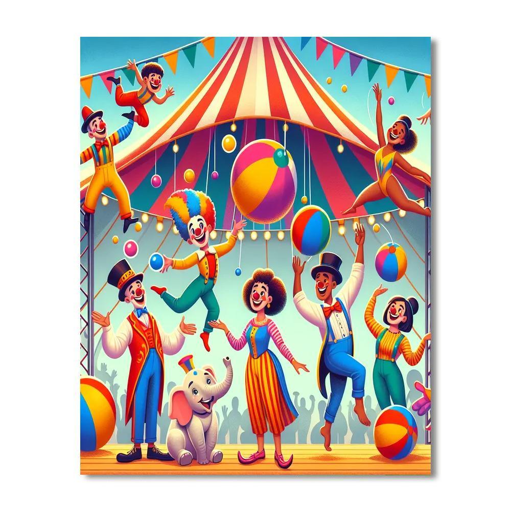 Adventures At The Circus Painting By Numbers Kit