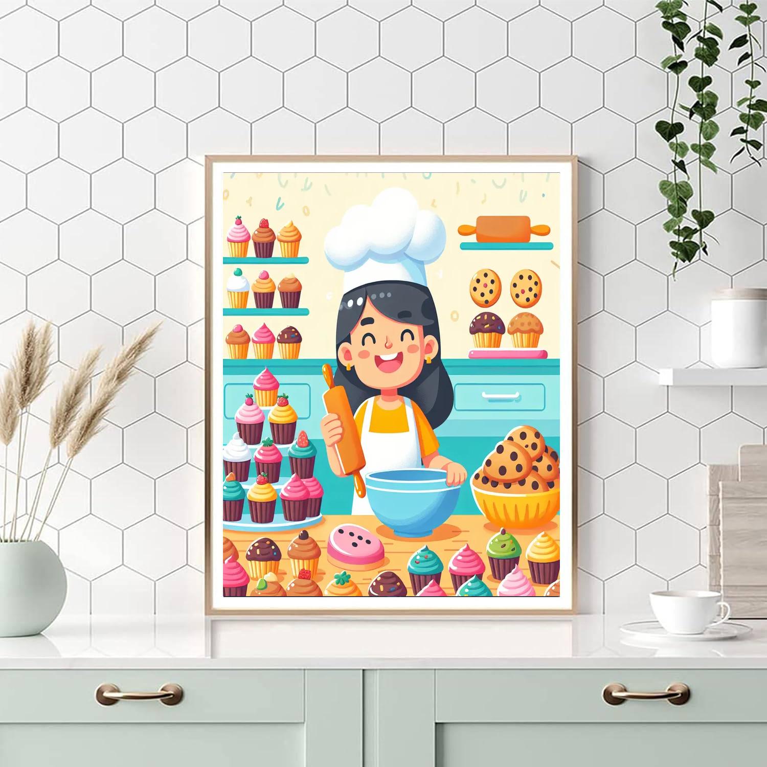 Super Sweet Bakery Painting Number Kit