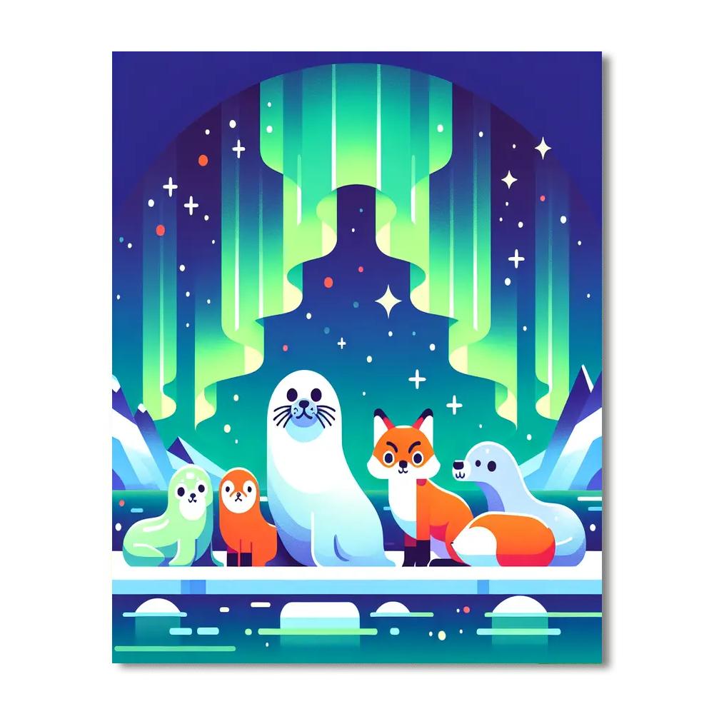 Aurora Arctic Adventure Numbered Painting Kits