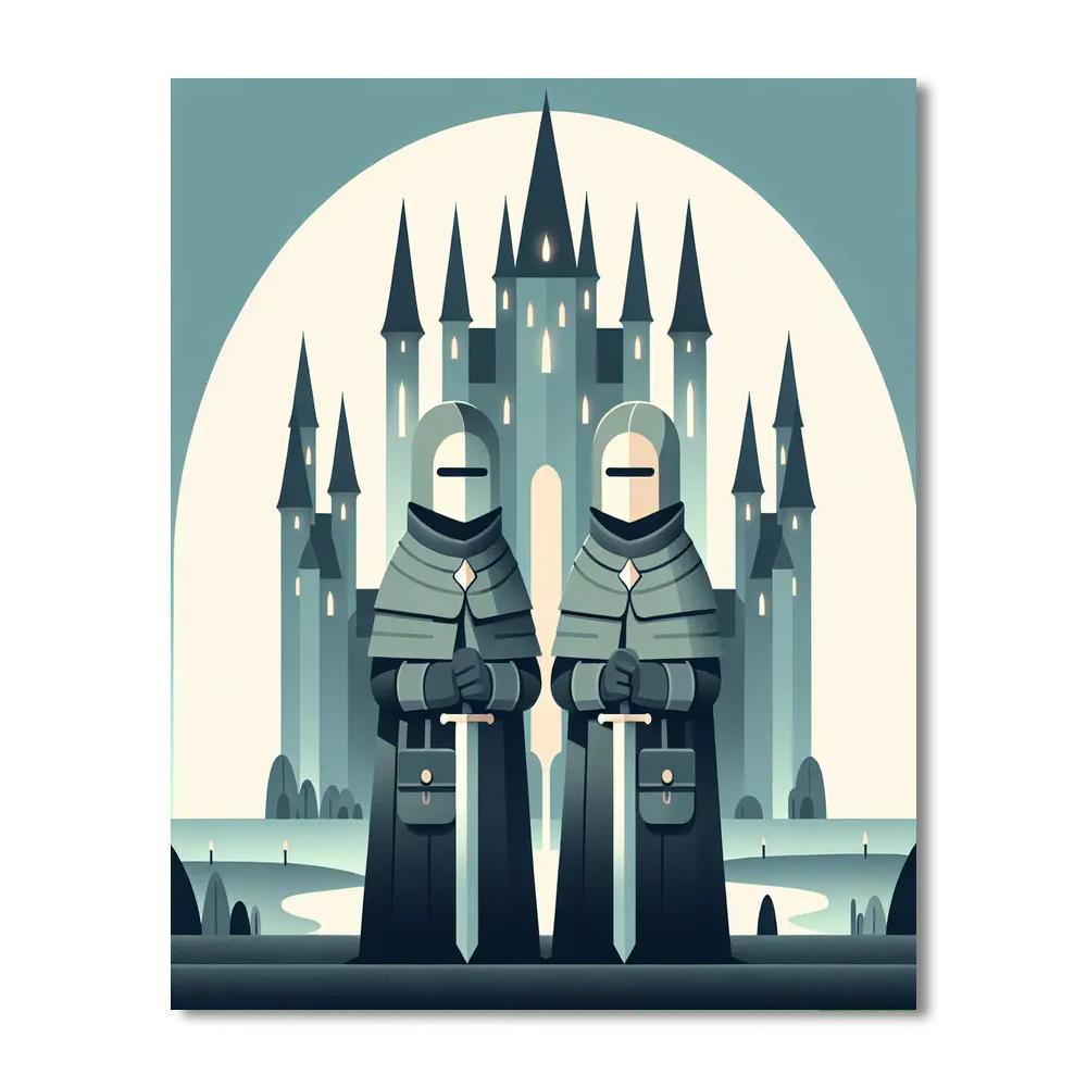 Enchanted Castle Guardians Numbered Painting Kits